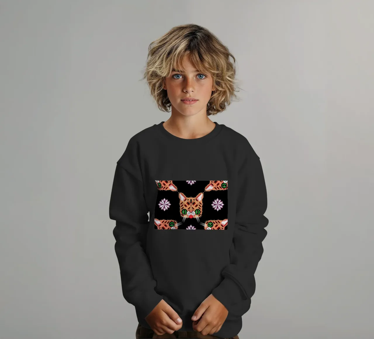 Lil Bub Pattern felpa bambino da Chobopop