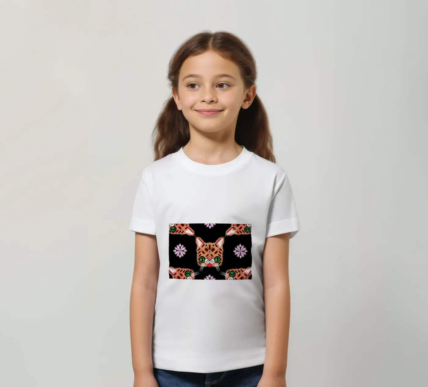 Lil Bub Pattern t-shirt bambini da Chobopop