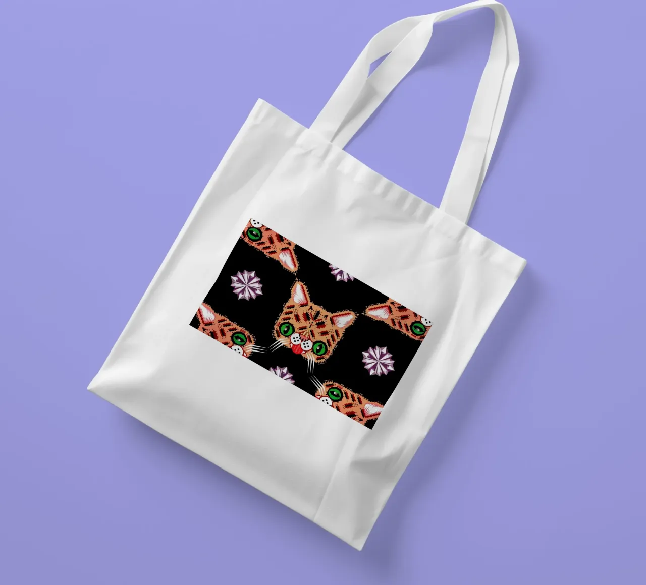 Lil Bub Pattern borsa in juta da Chobopop