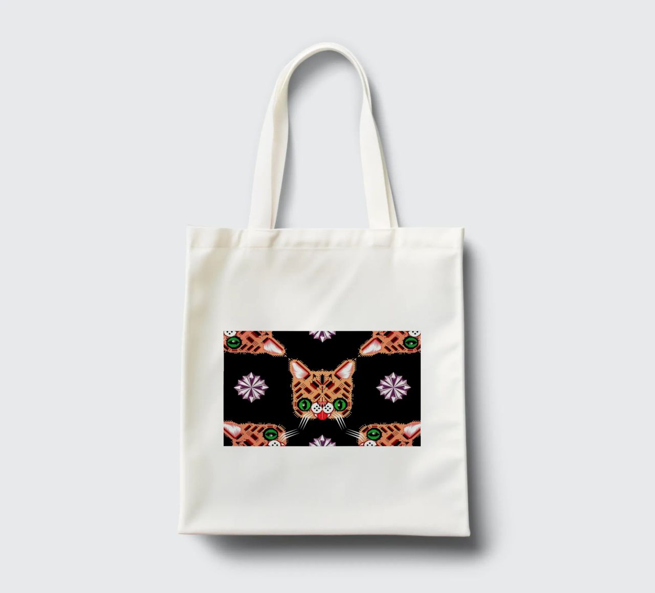 Lil Bub Pattern borsa in juta da Chobopop