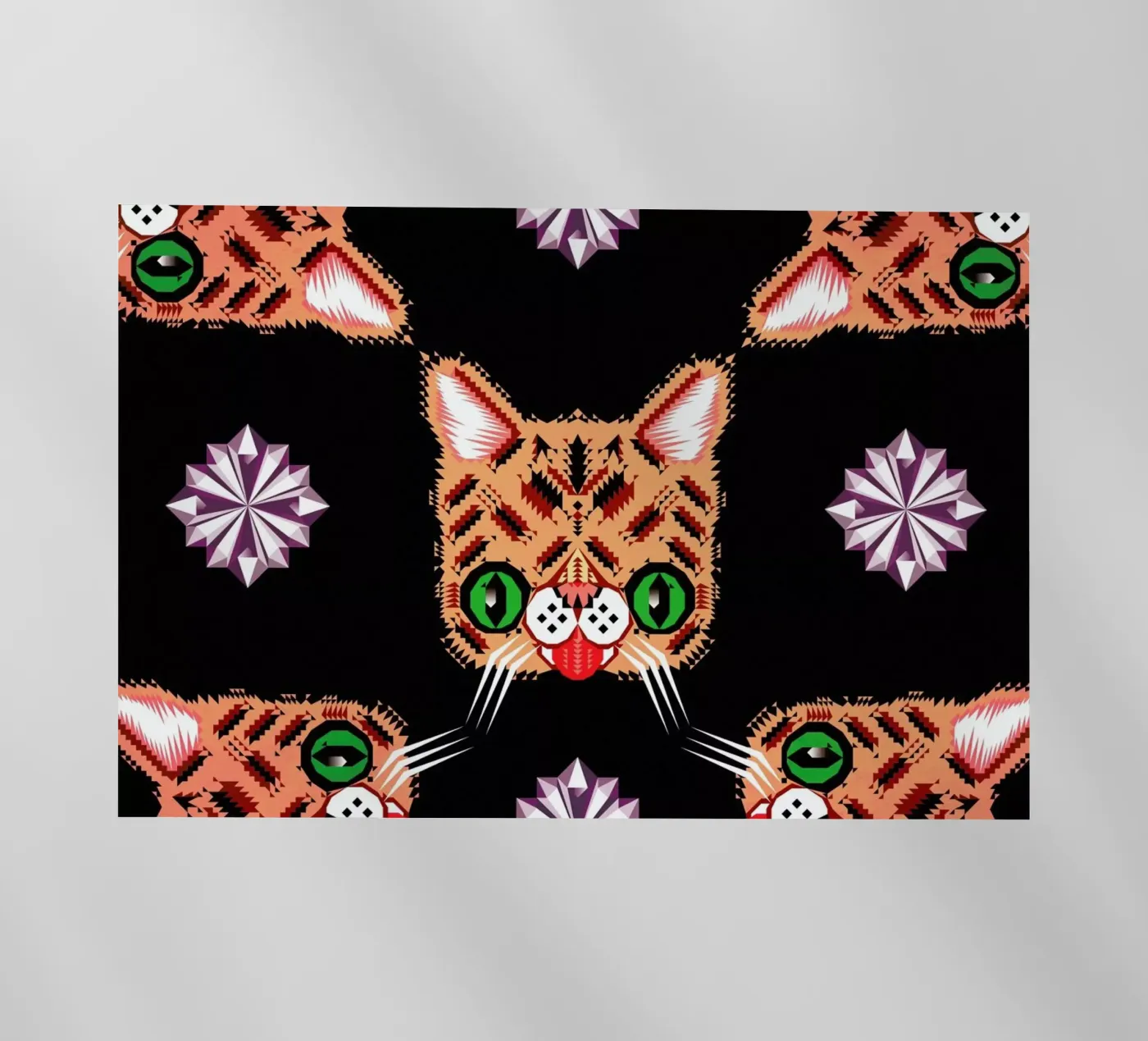 Lil Bub Pattern Backlit Folie von Chobopop