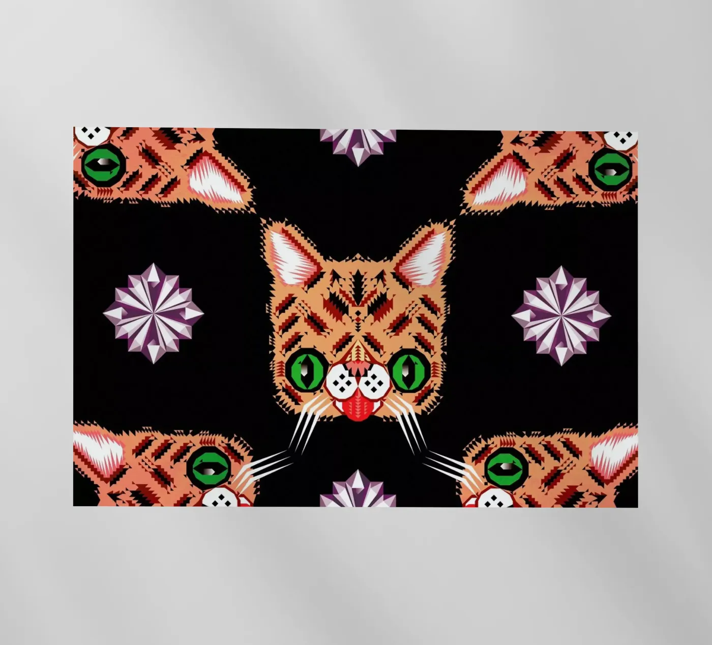 Lil Bub Pattern backlit film by Chobopop