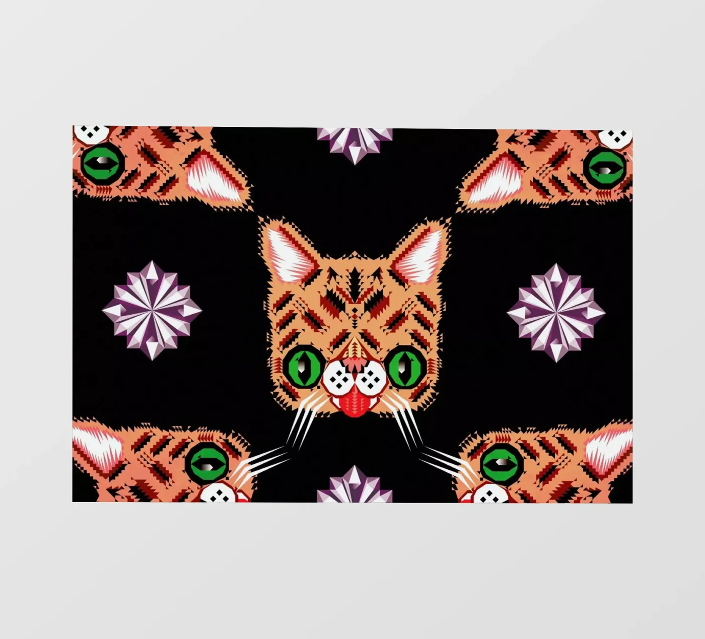 Lil Bub Pattern Backlit Folie von Chobopop