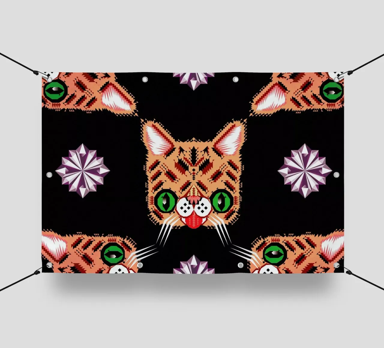 Lil Bub Pattern telo in pvc da Chobopop