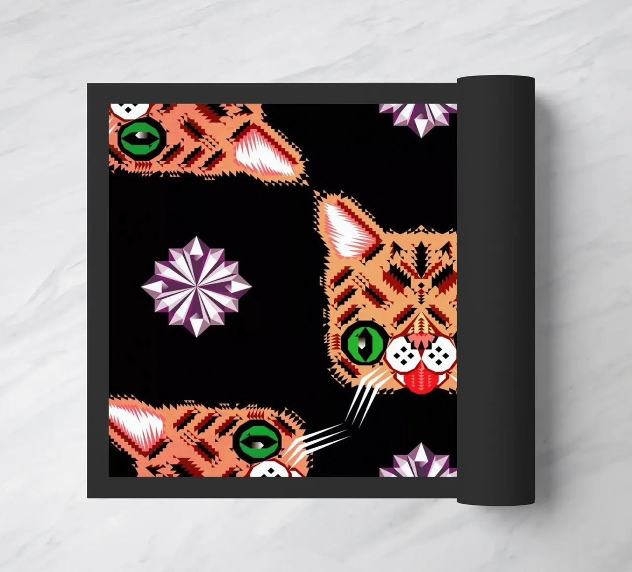 Lil Bub Pattern Fußmatte von Chobopop