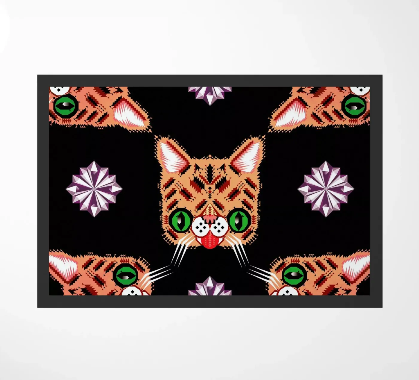 Lil Bub Pattern doormat by Chobopop