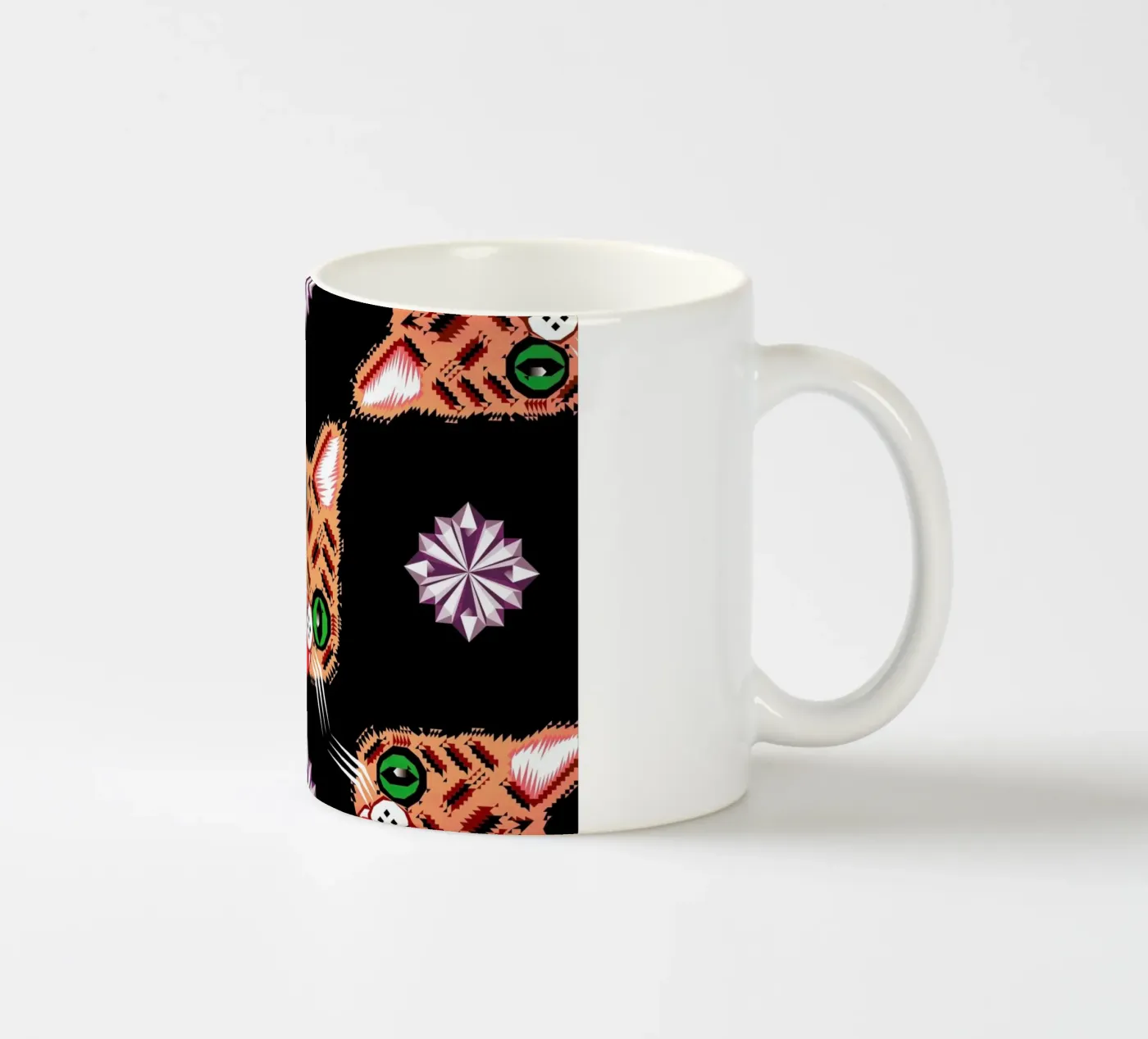Lil Bub Pattern ceramic mug by Chobopop