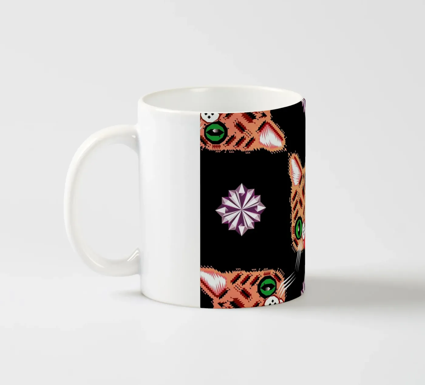Lil Bub Pattern ceramic mug by Chobopop