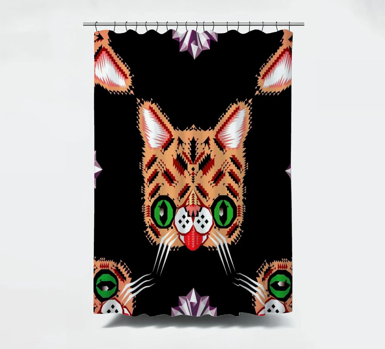 Lil Bub Pattern tenda da doccia da Chobopop