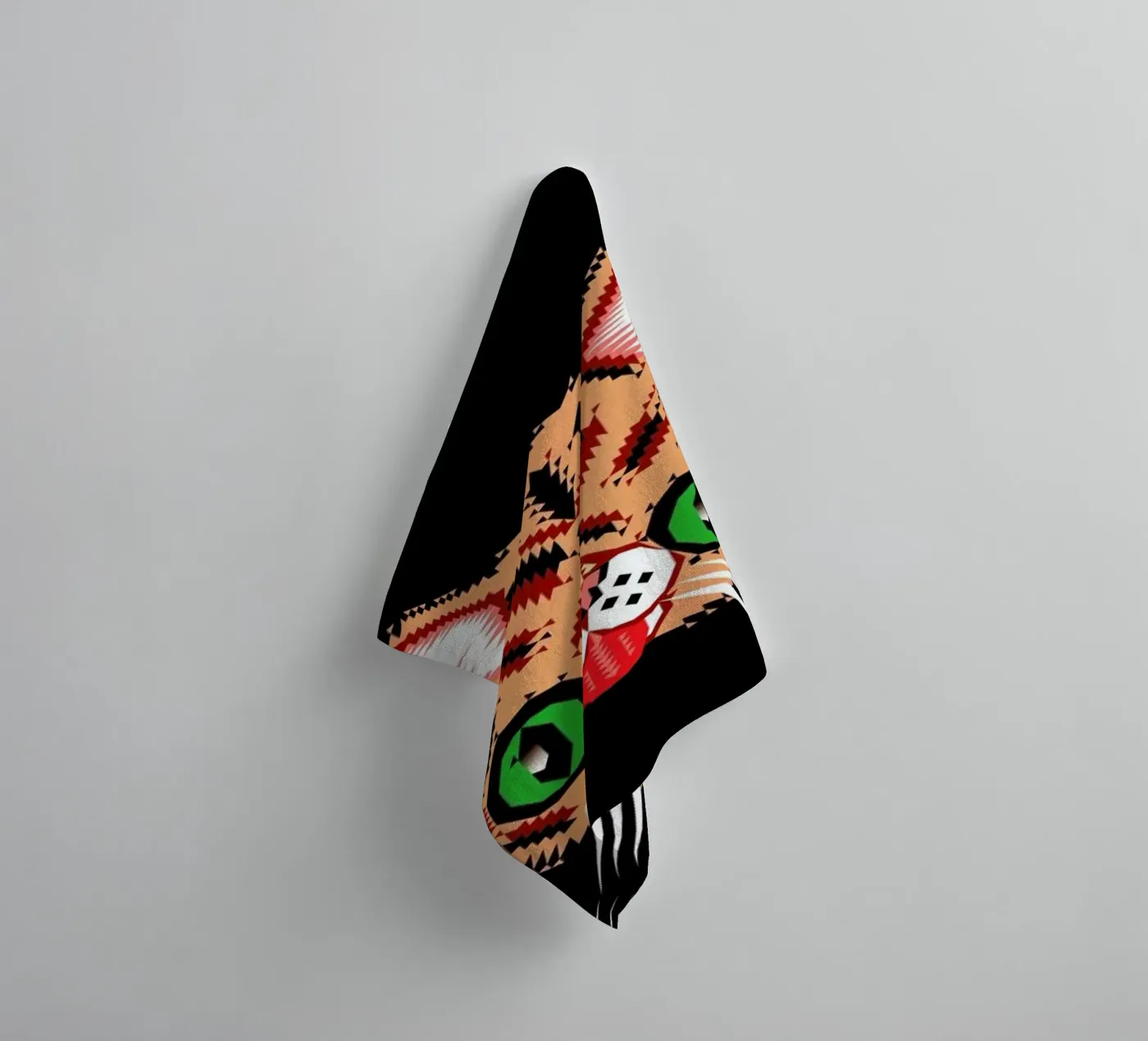 Lil Bub Pattern badhanddoek van Chobopop