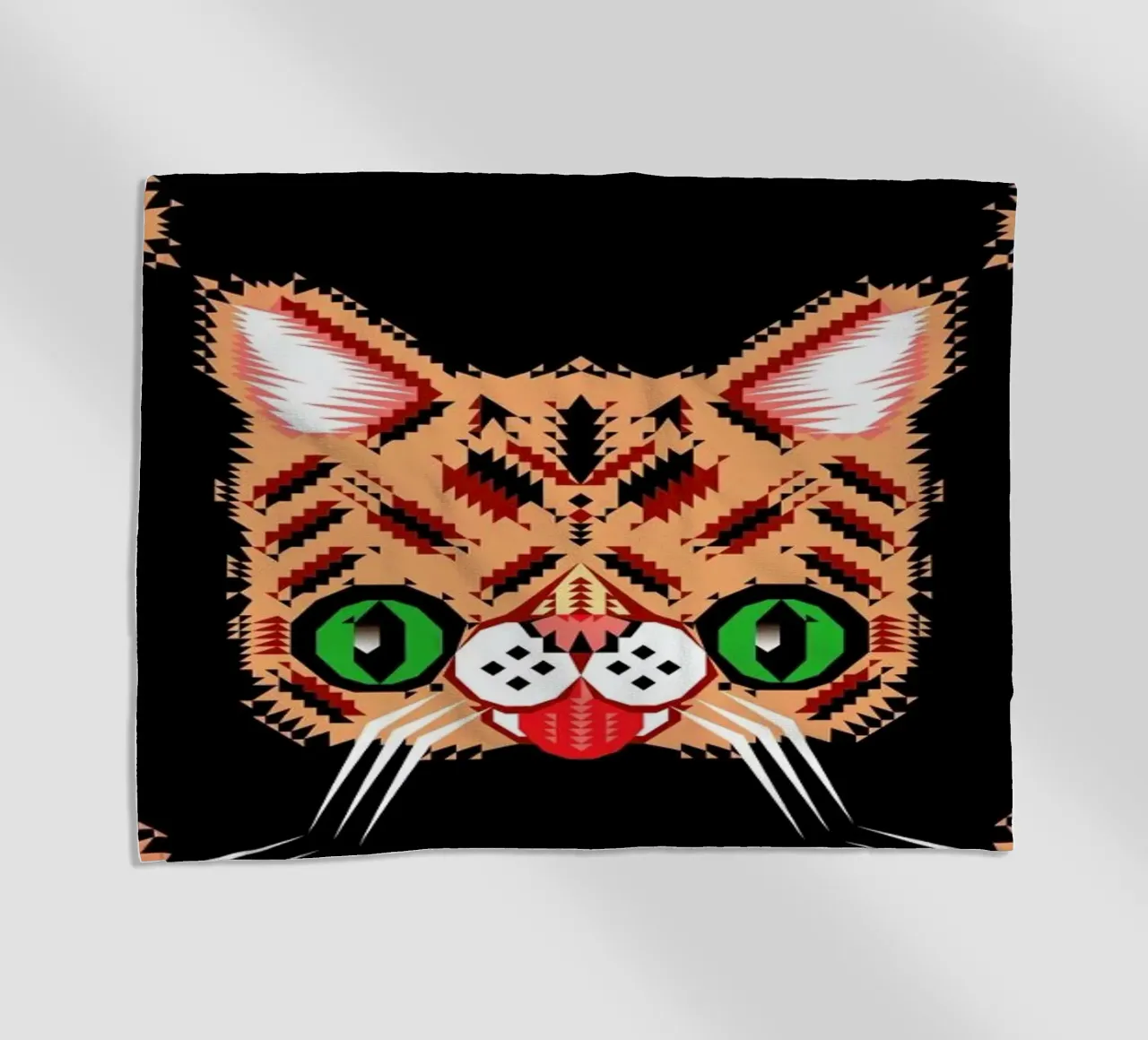 Lil Bub Pattern strandhanddoek van Chobopop