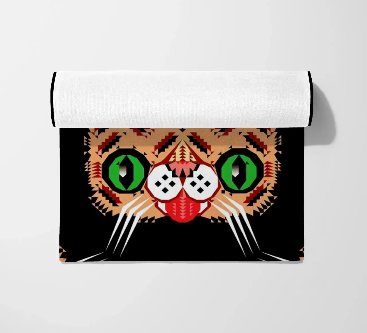 Lil Bub Pattern strandhanddoek van Chobopop