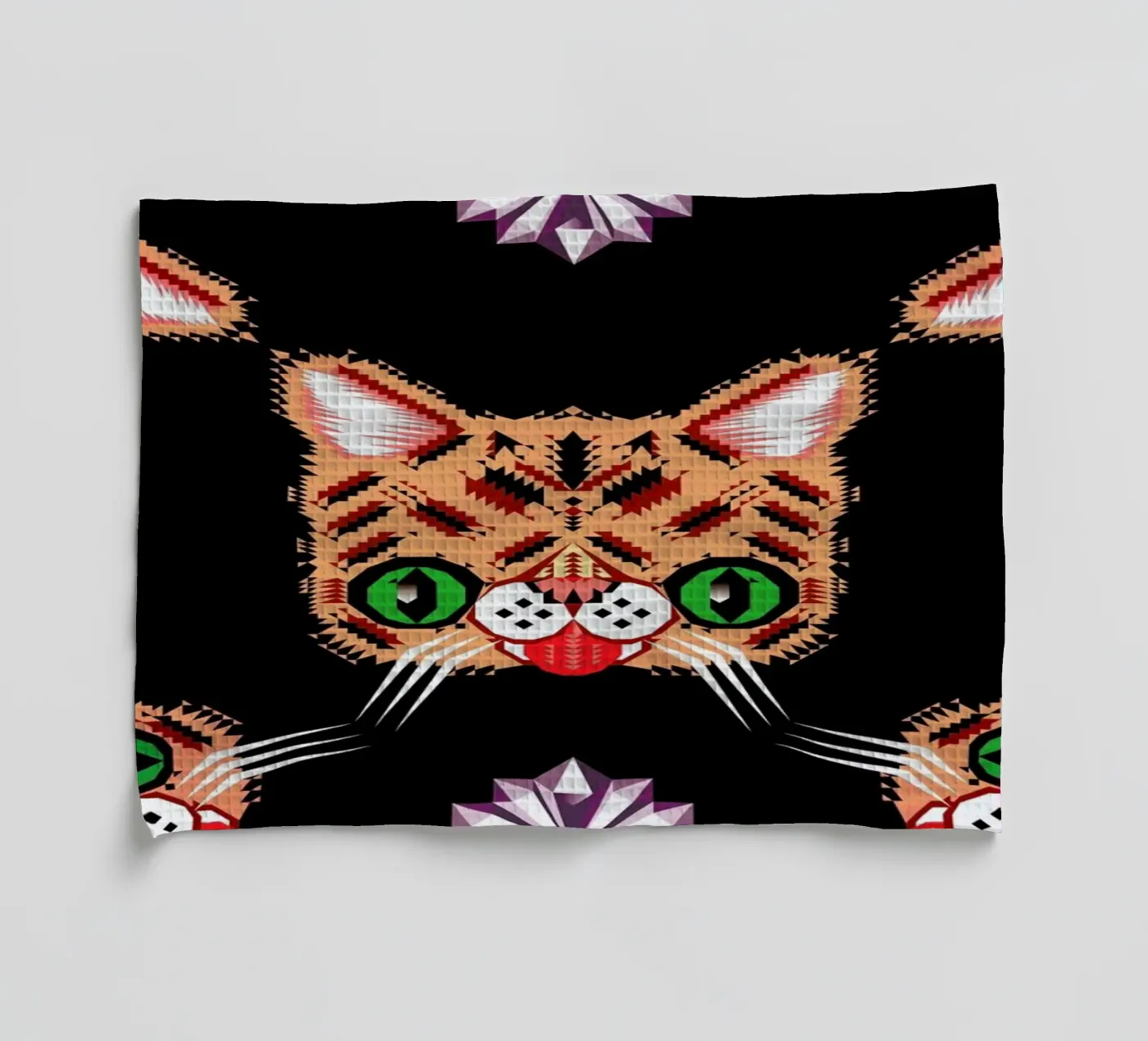 Lil Bub Pattern Geschirrtuch von Chobopop