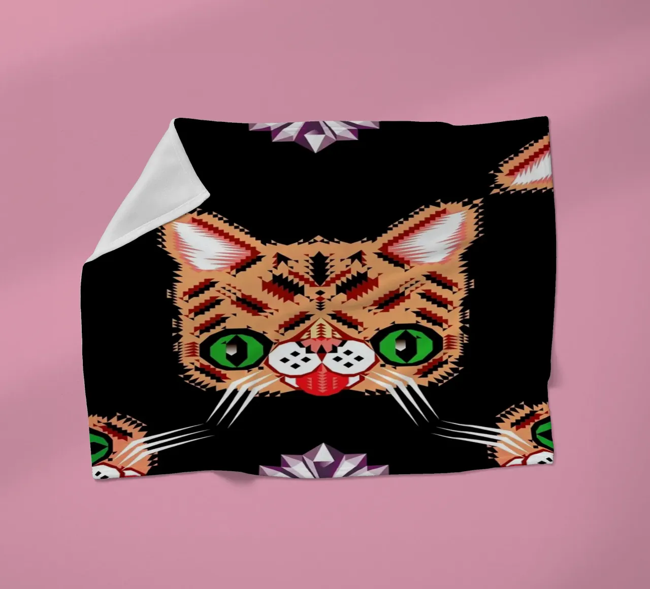 Lil Bub Pattern coperta in pile da Chobopop