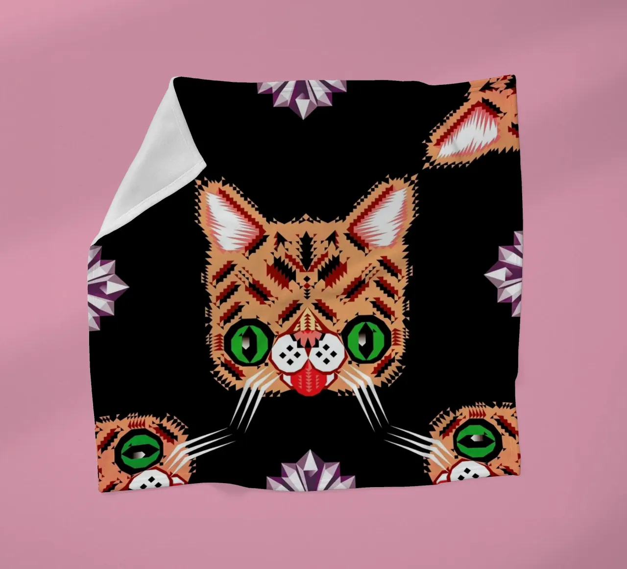 Lil Bub Pattern coperta in pile da Chobopop
