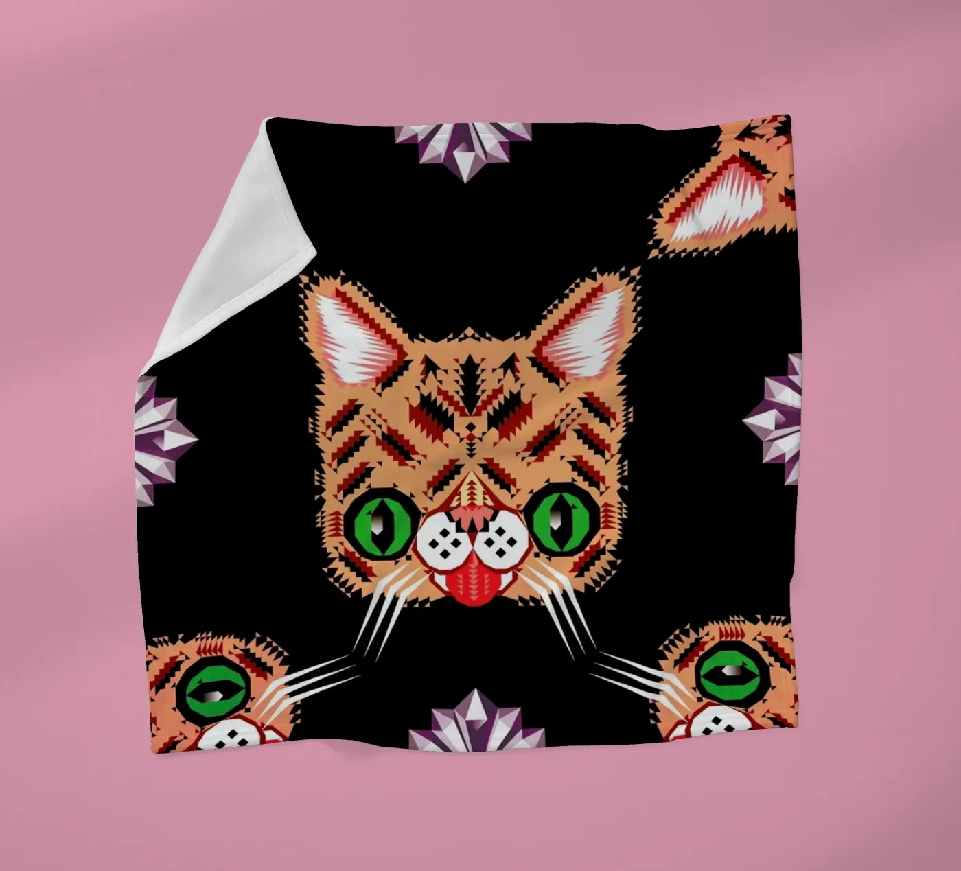 Lil Bub Pattern plaid polaire de Chobopop