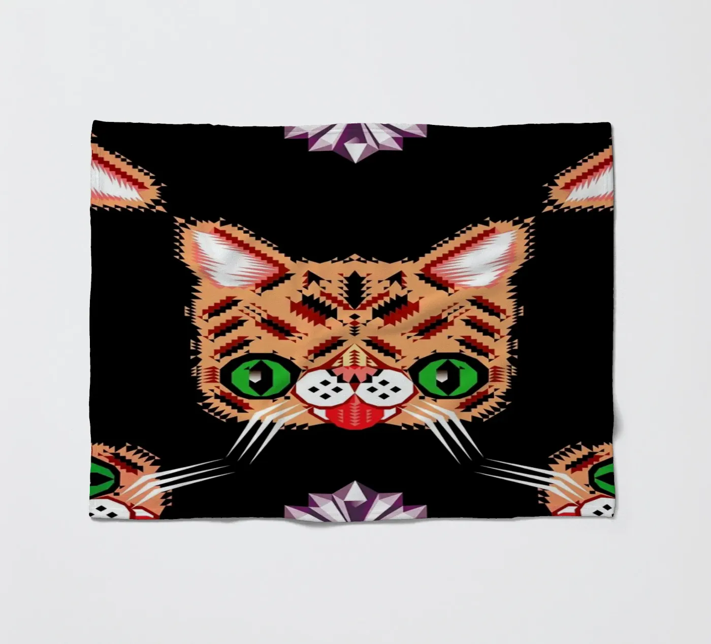 Lil Bub Pattern coperta in pile da Chobopop