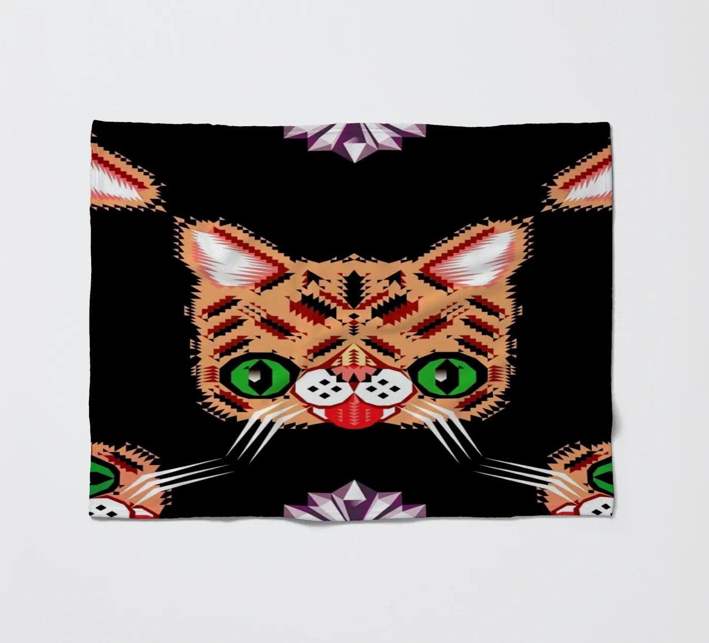 Lil Bub Pattern plaid polaire de Chobopop