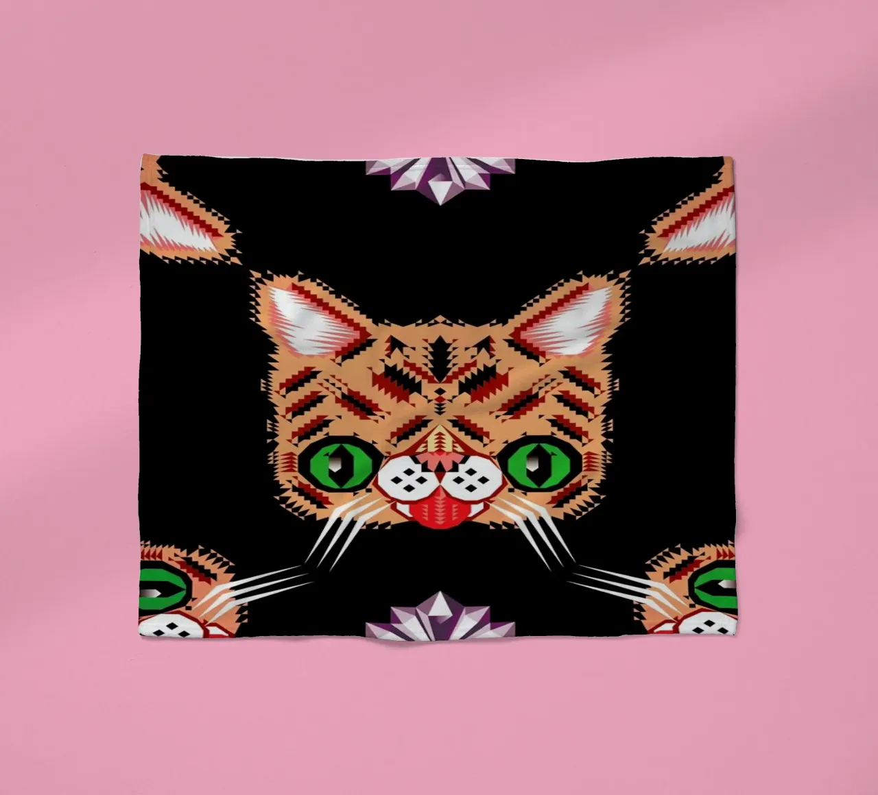 Lil Bub Pattern coperta in pile da Chobopop
