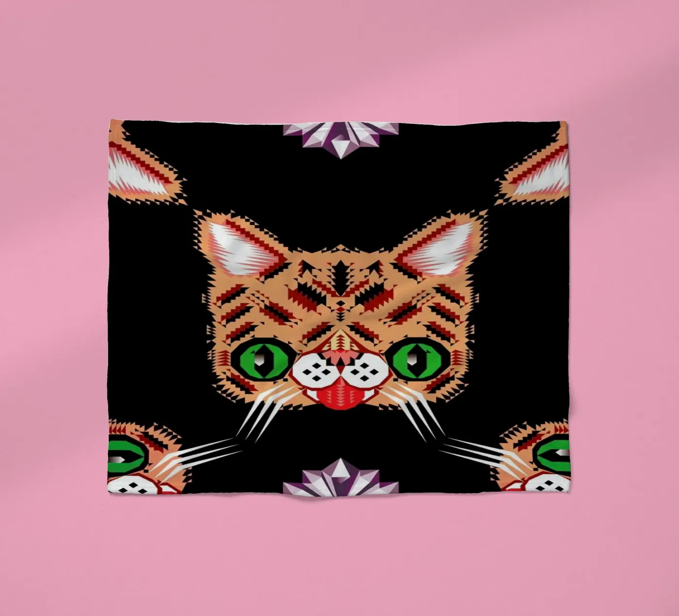 Lil Bub Pattern plaid polaire de Chobopop
