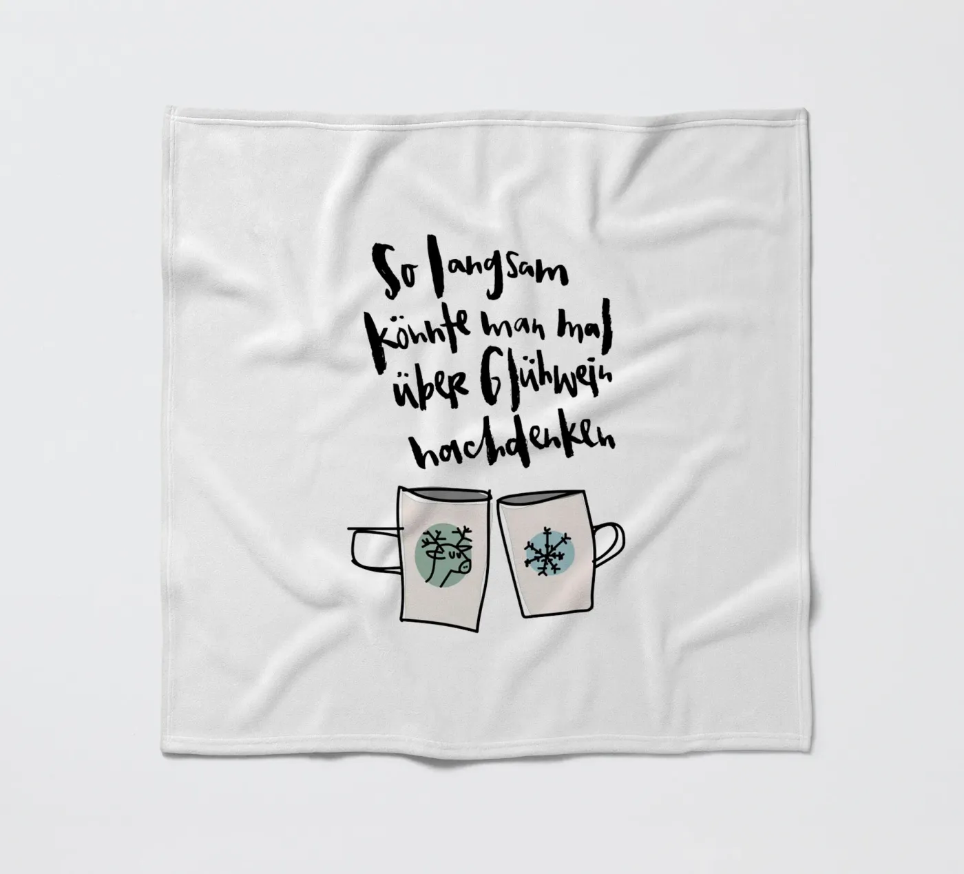 Glühwein fleecedeken van Brushmeetspaper