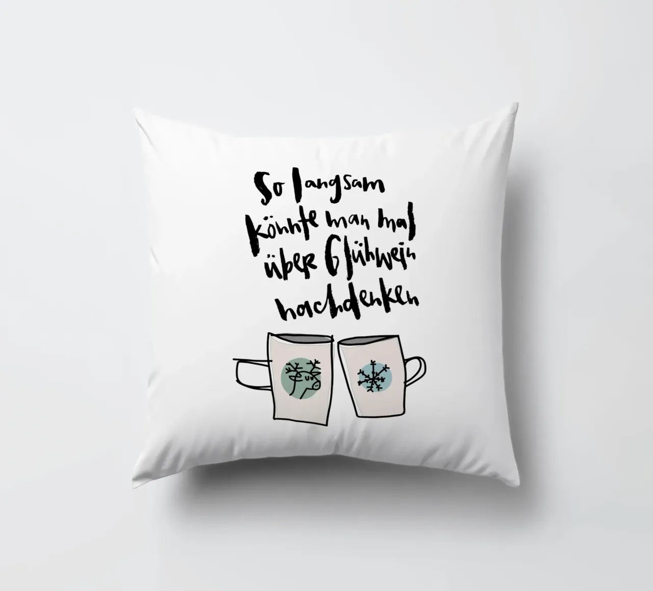 Glühwein cuscino da Brushmeetspaper