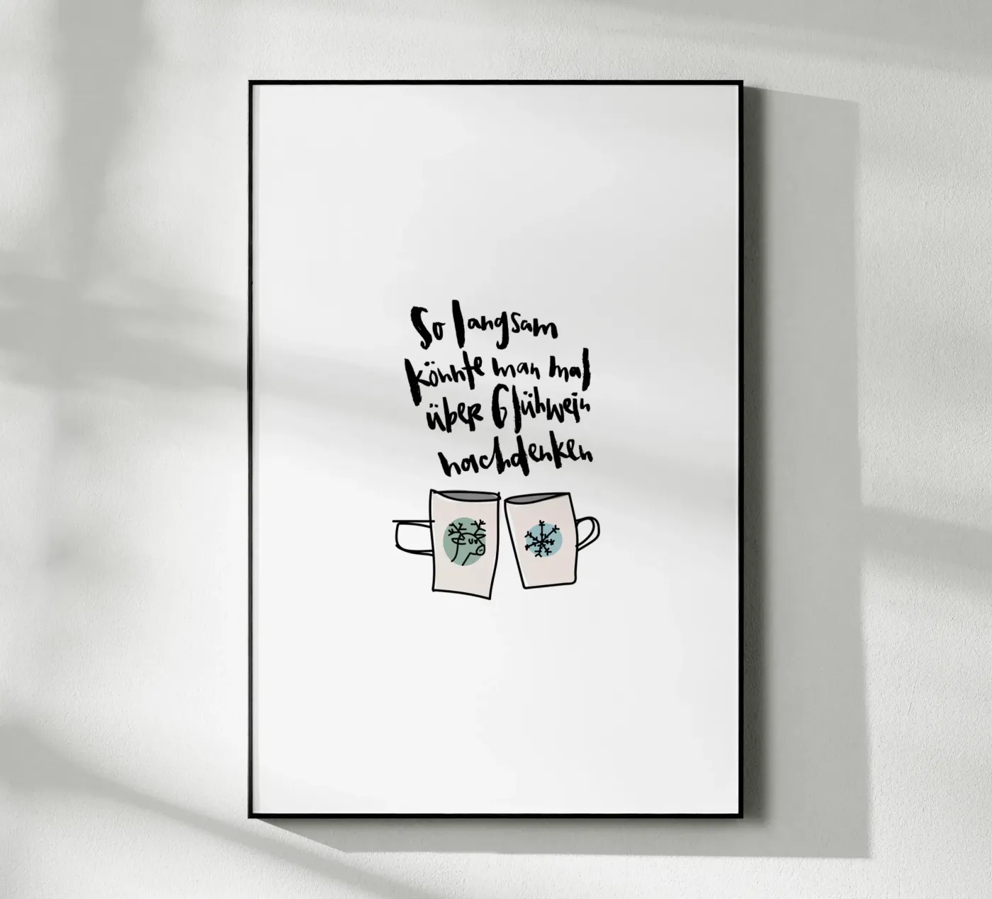 Glühwein Acryl-Glas von Brushmeetspaper