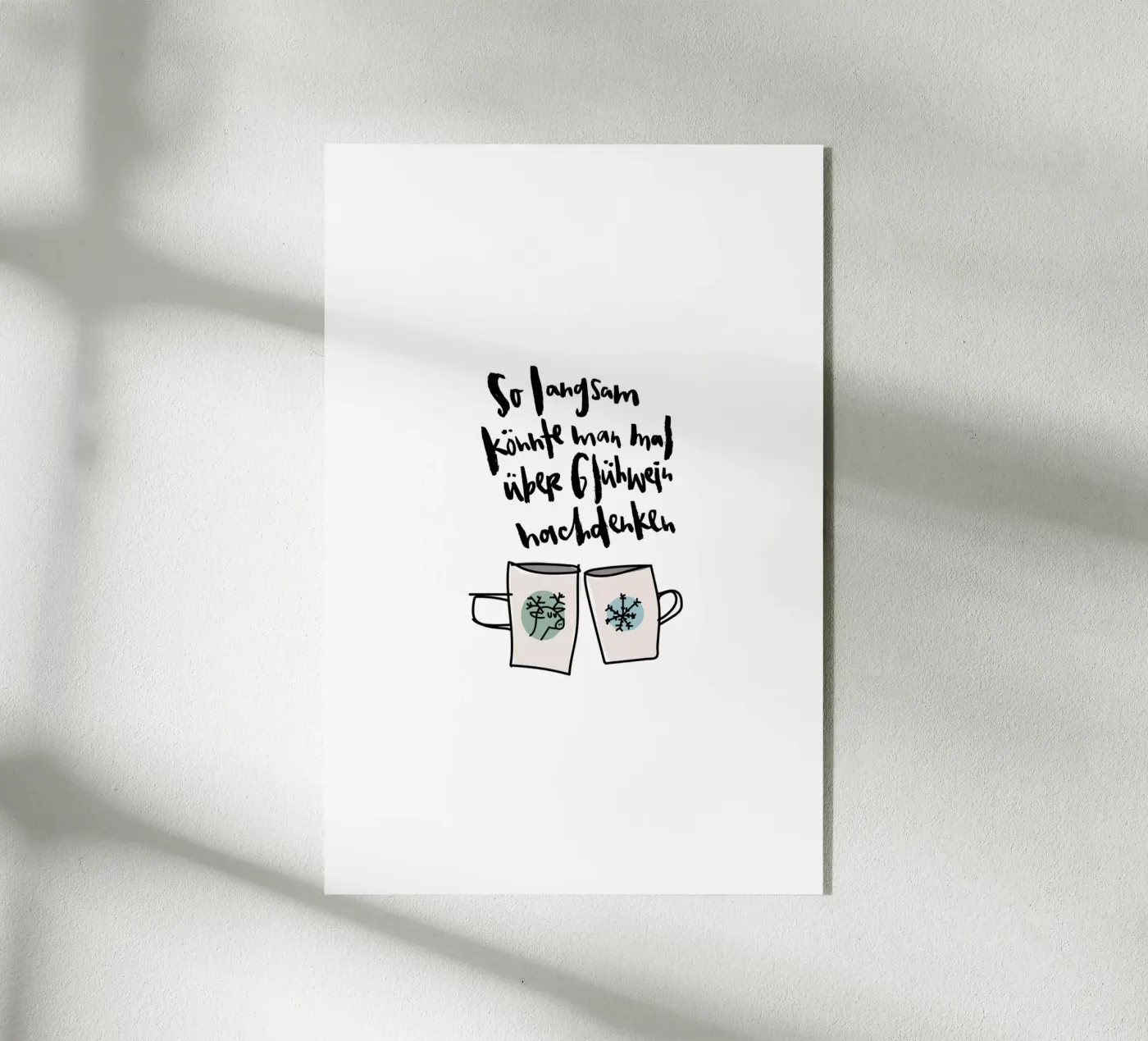 Glühwein Acryl-Glas von Brushmeetspaper