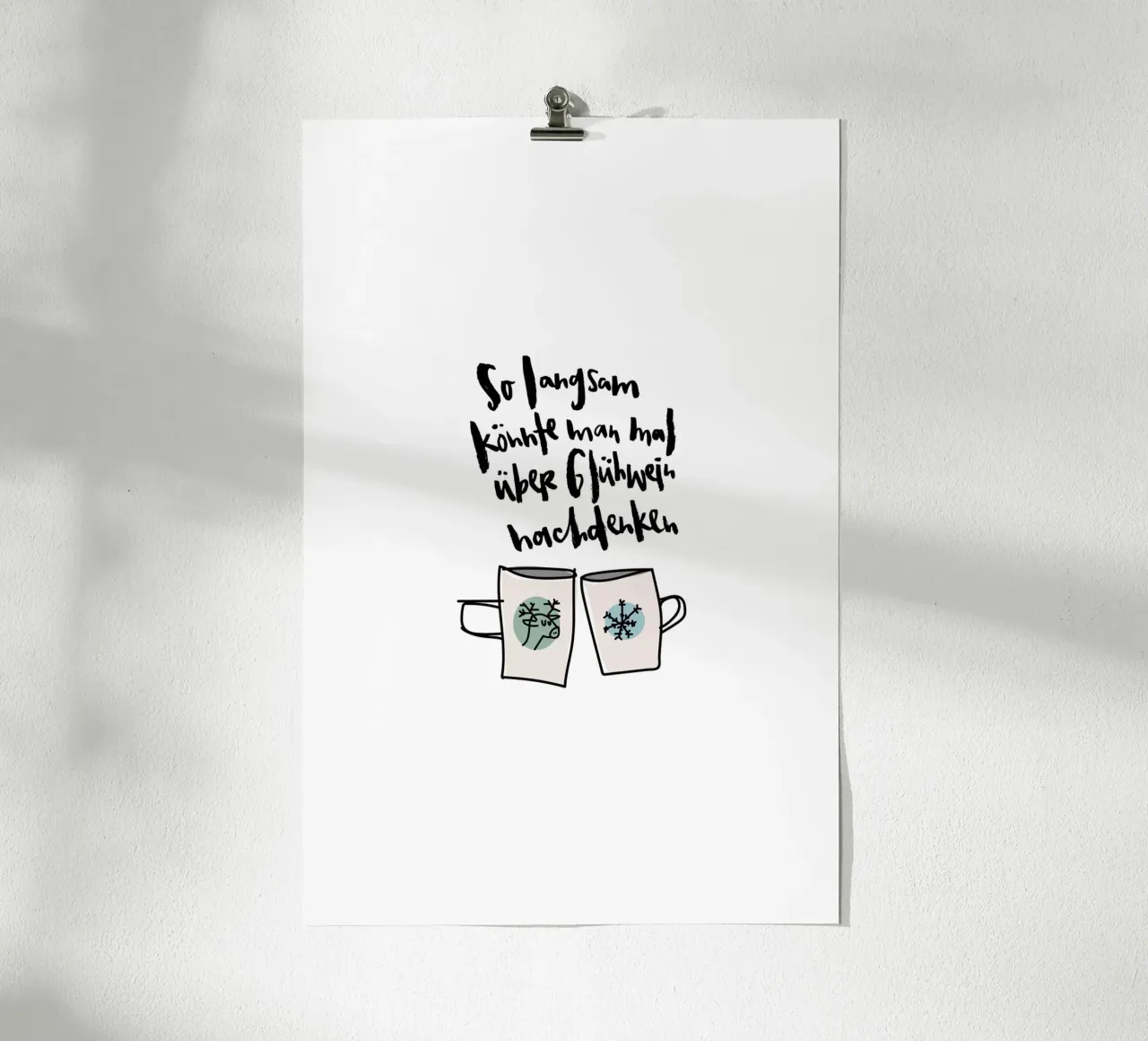 Glühwein poster da Brushmeetspaper