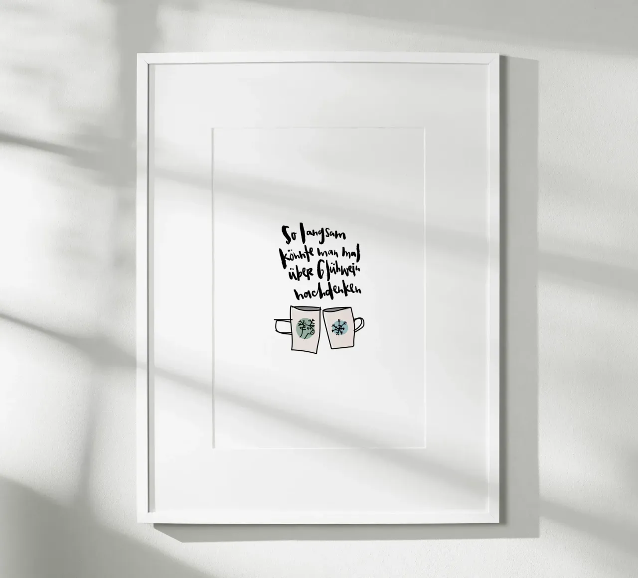 Glühwein poster da Brushmeetspaper