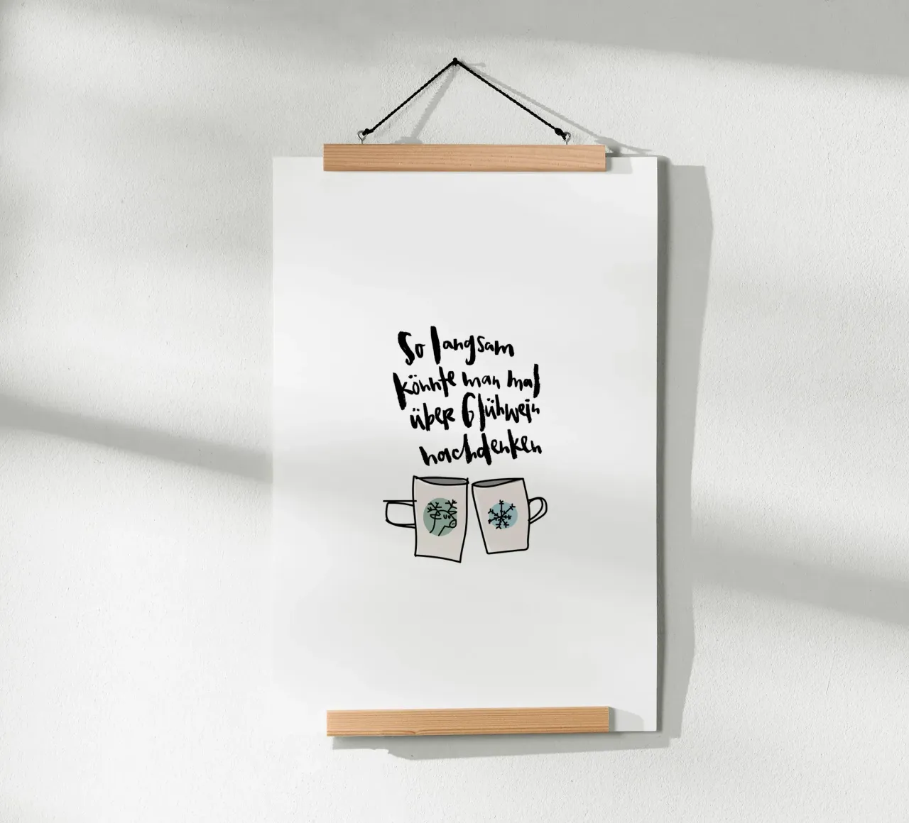 Glühwein poster da Brushmeetspaper