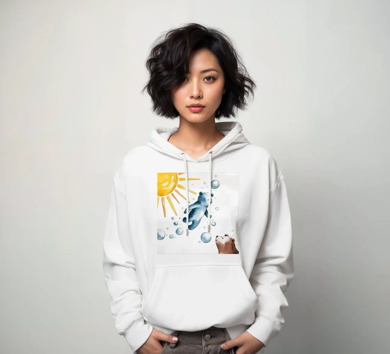 Immersione polare euforica felpa con cappuccio da Timeless Huse