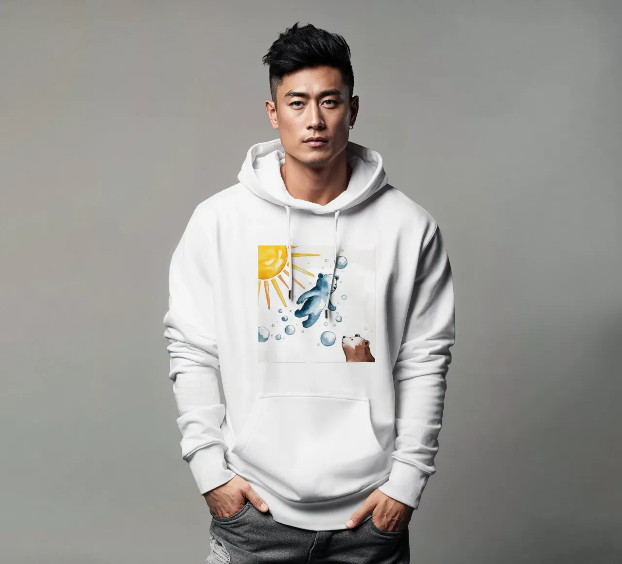 Immersione polare euforica felpa con cappuccio da Timeless Huse