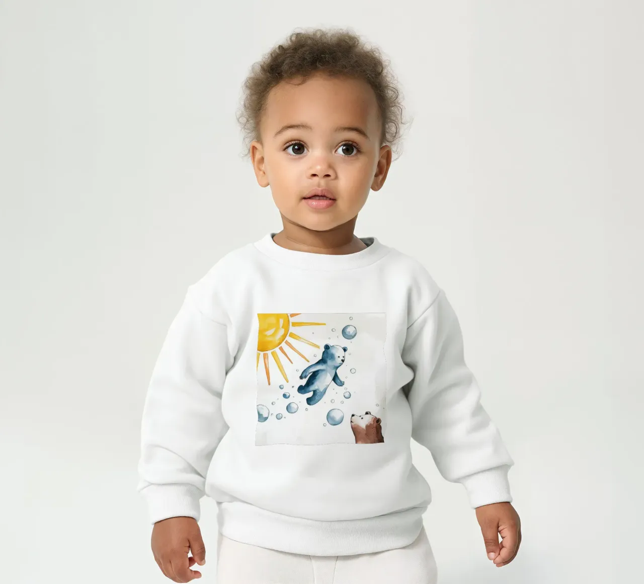 Euphoric Polar Dive baby sweatshirt by Timeless Huse
