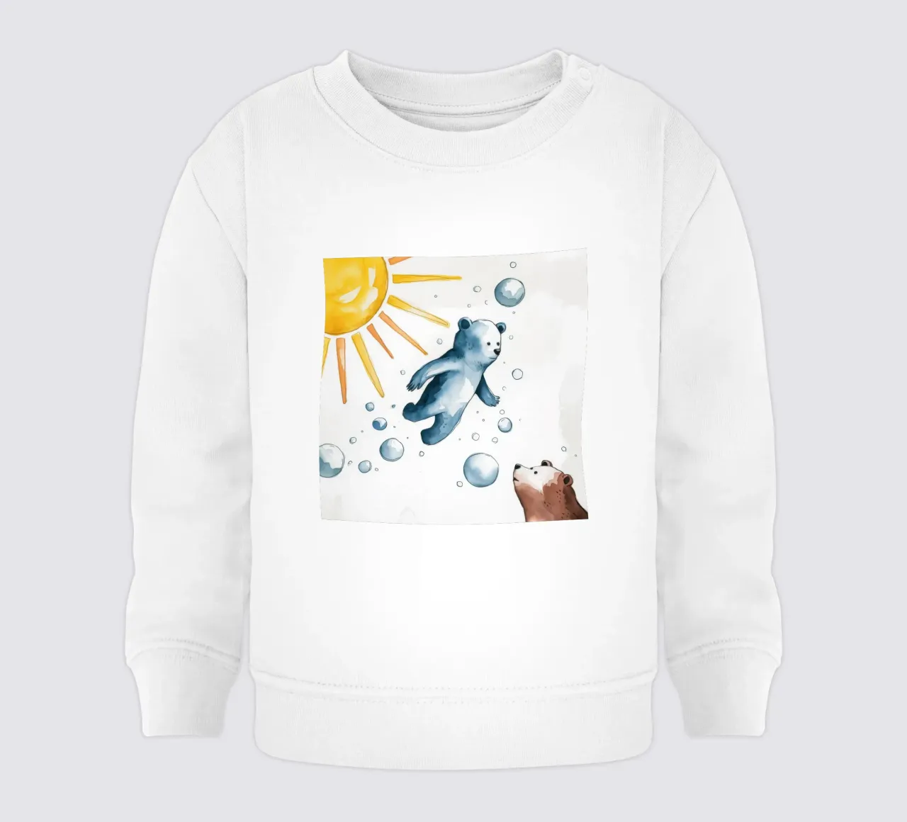 Euphoric Polar Dive baby sweatshirt by Timeless Huse