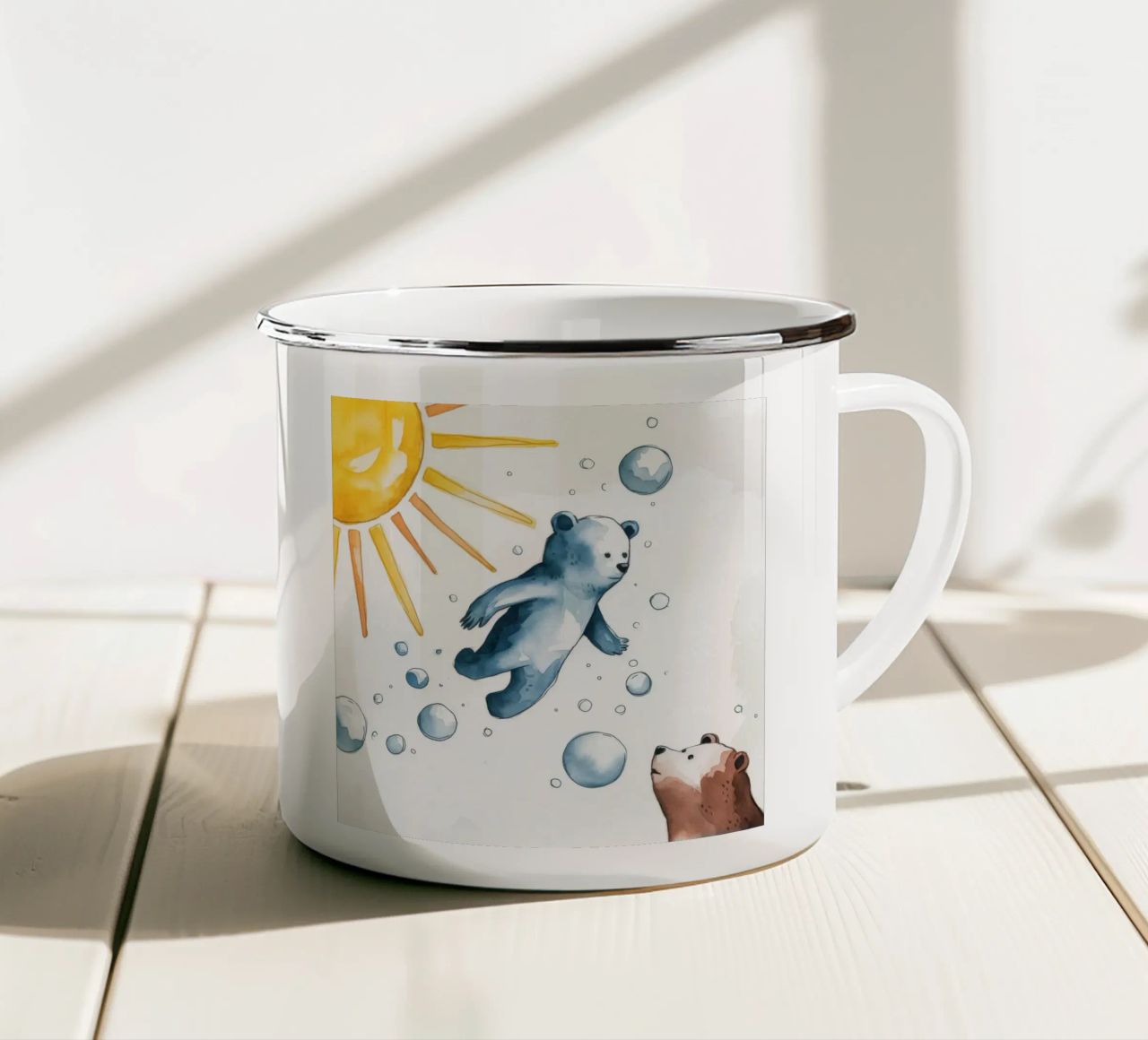 Immersione polare euforica tazza in smalto da Timeless Huse