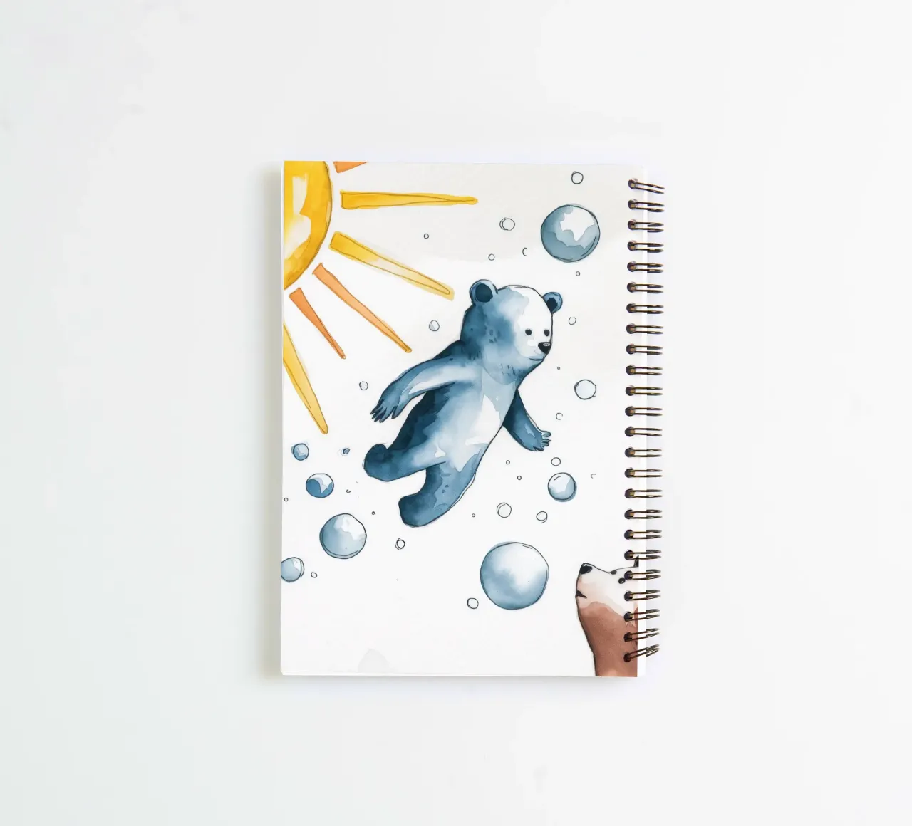 Euphoric Polar Dive spiral notebook by Timeless Huse