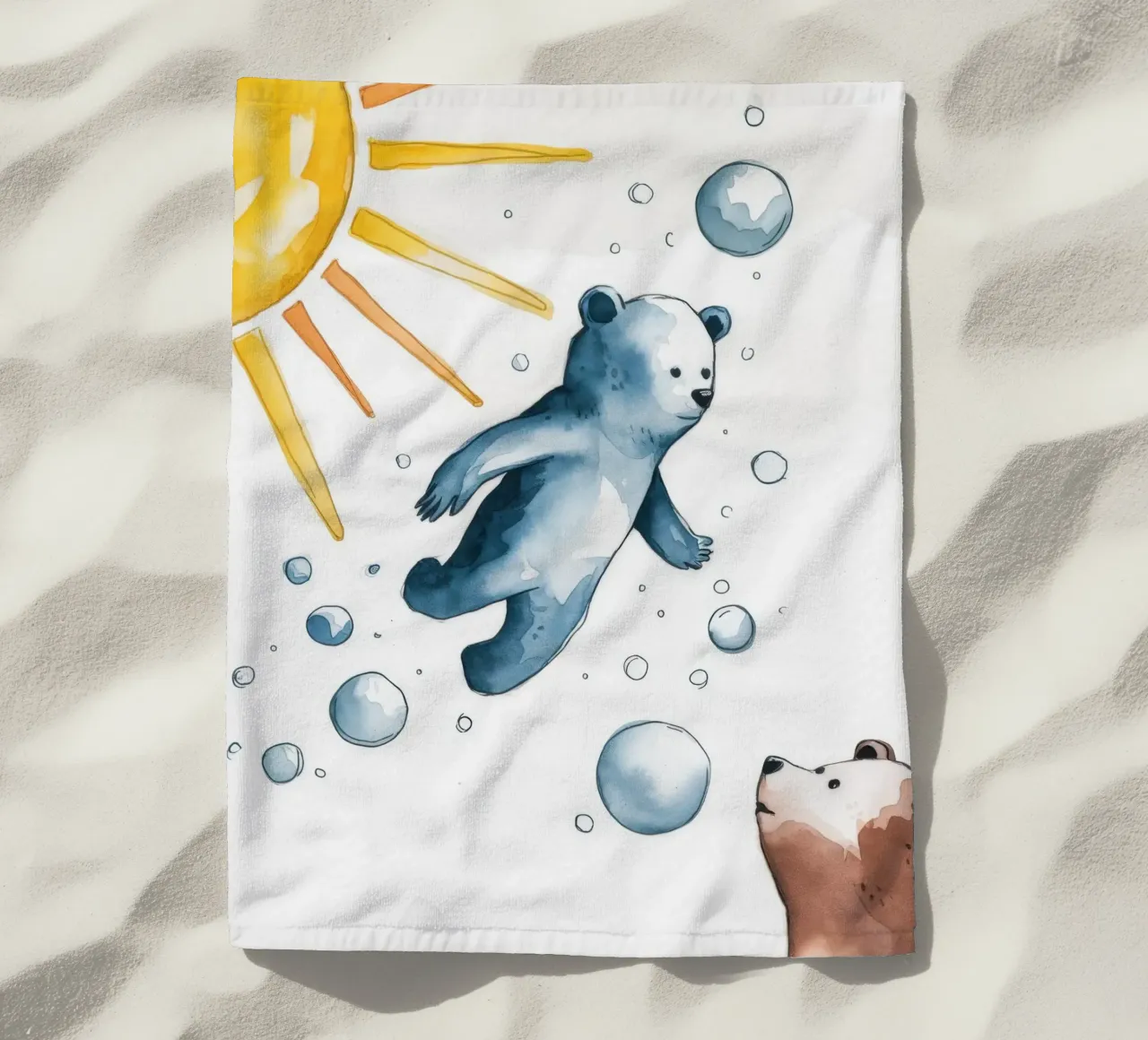 Immersione polare euforica telo mare da Timeless Huse