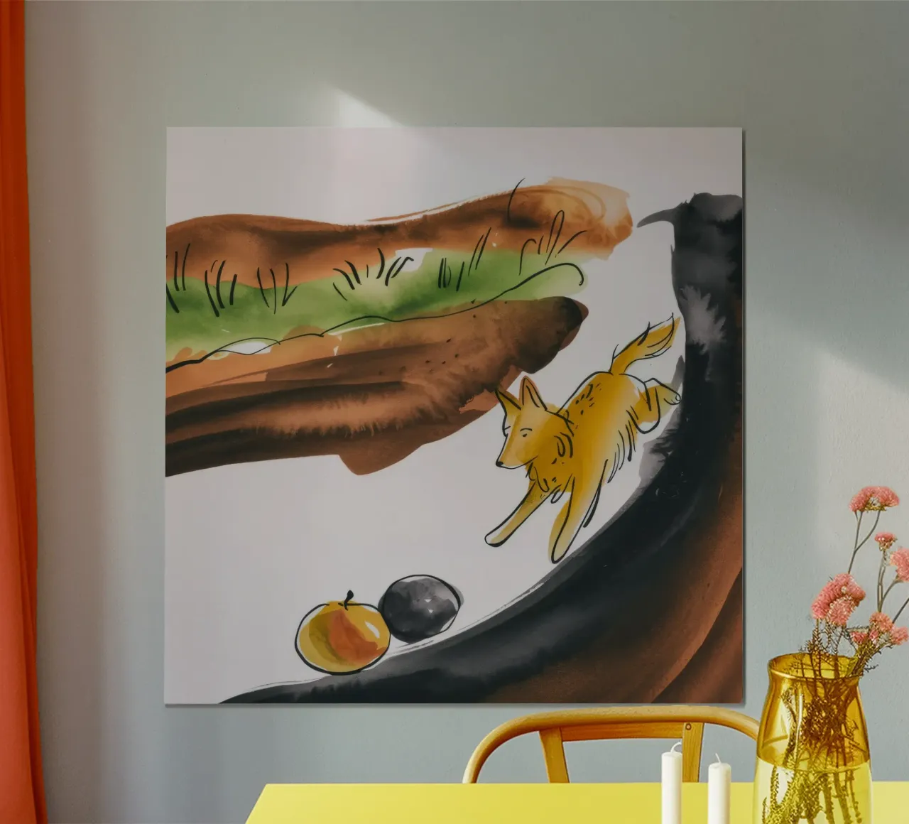 Equilibrio armonico del bosco poster con telaio in alluminio da Timeless Huse
