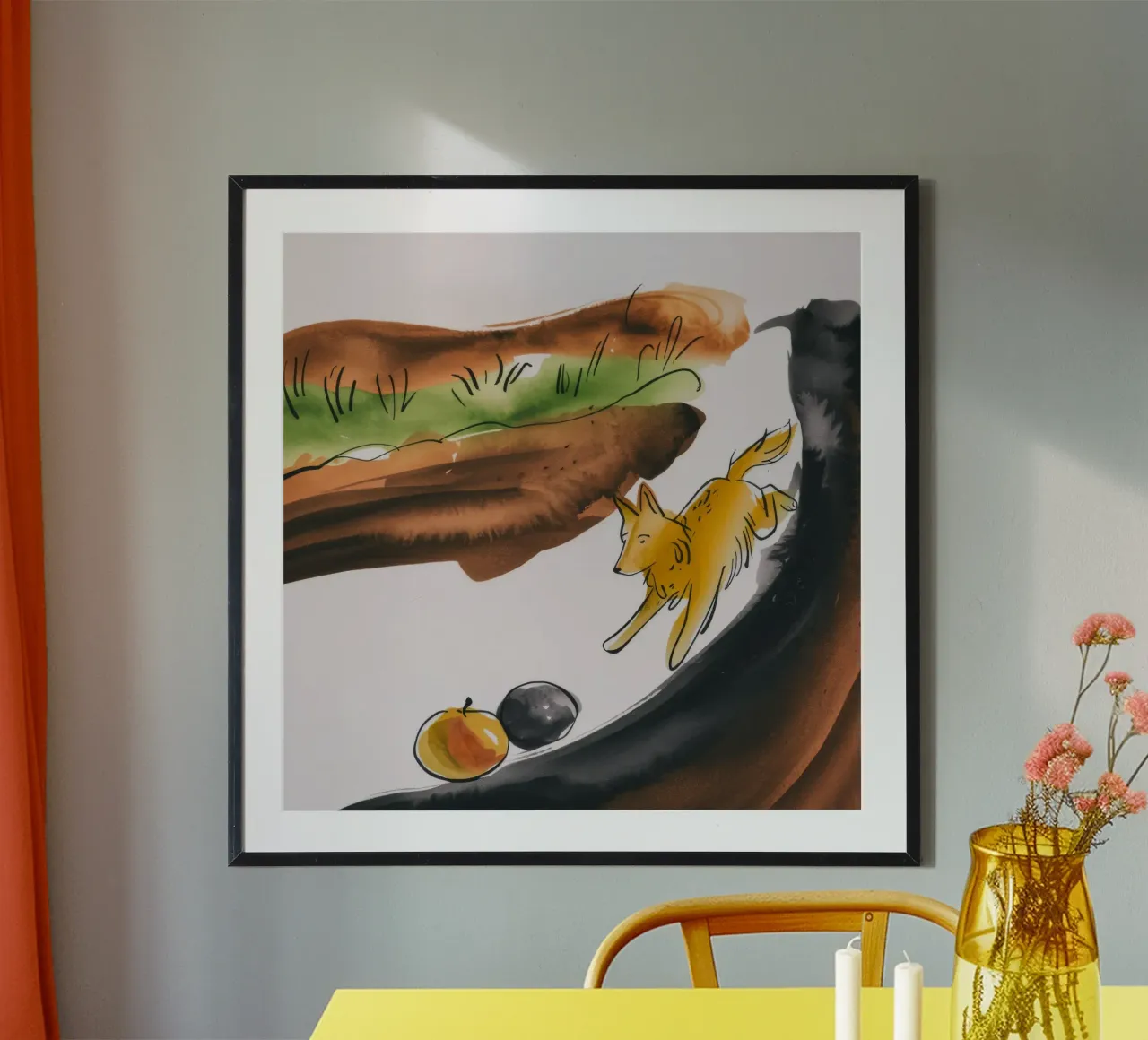 Equilibrio armonico del bosco poster con telaio in alluminio da Timeless Huse