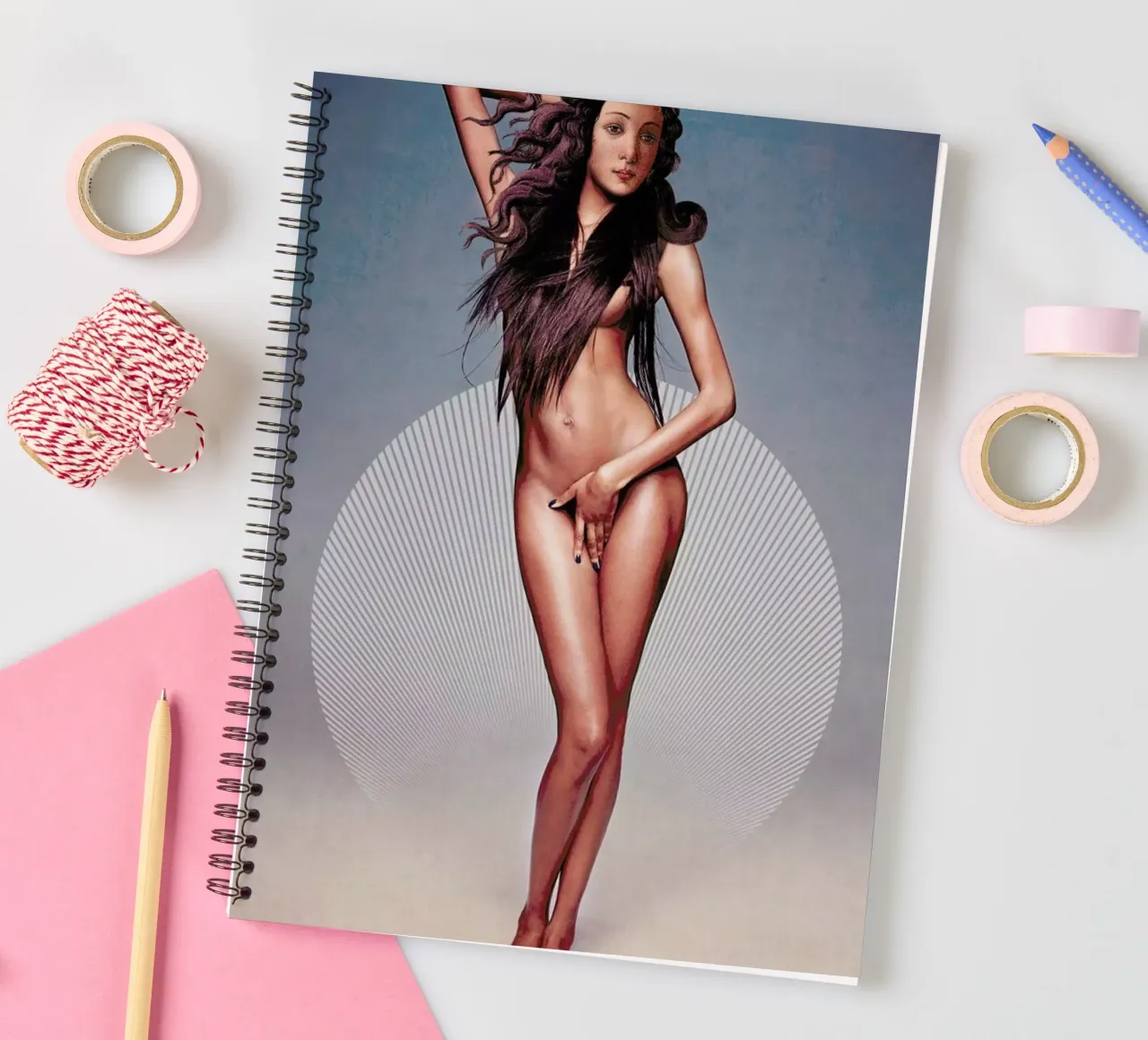 Venus revitalized spiral notebook by Paste in Place