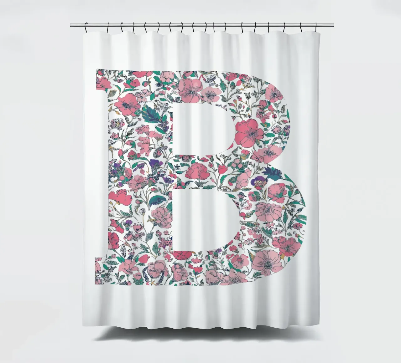 Floral B shower curtain by KidzStudio