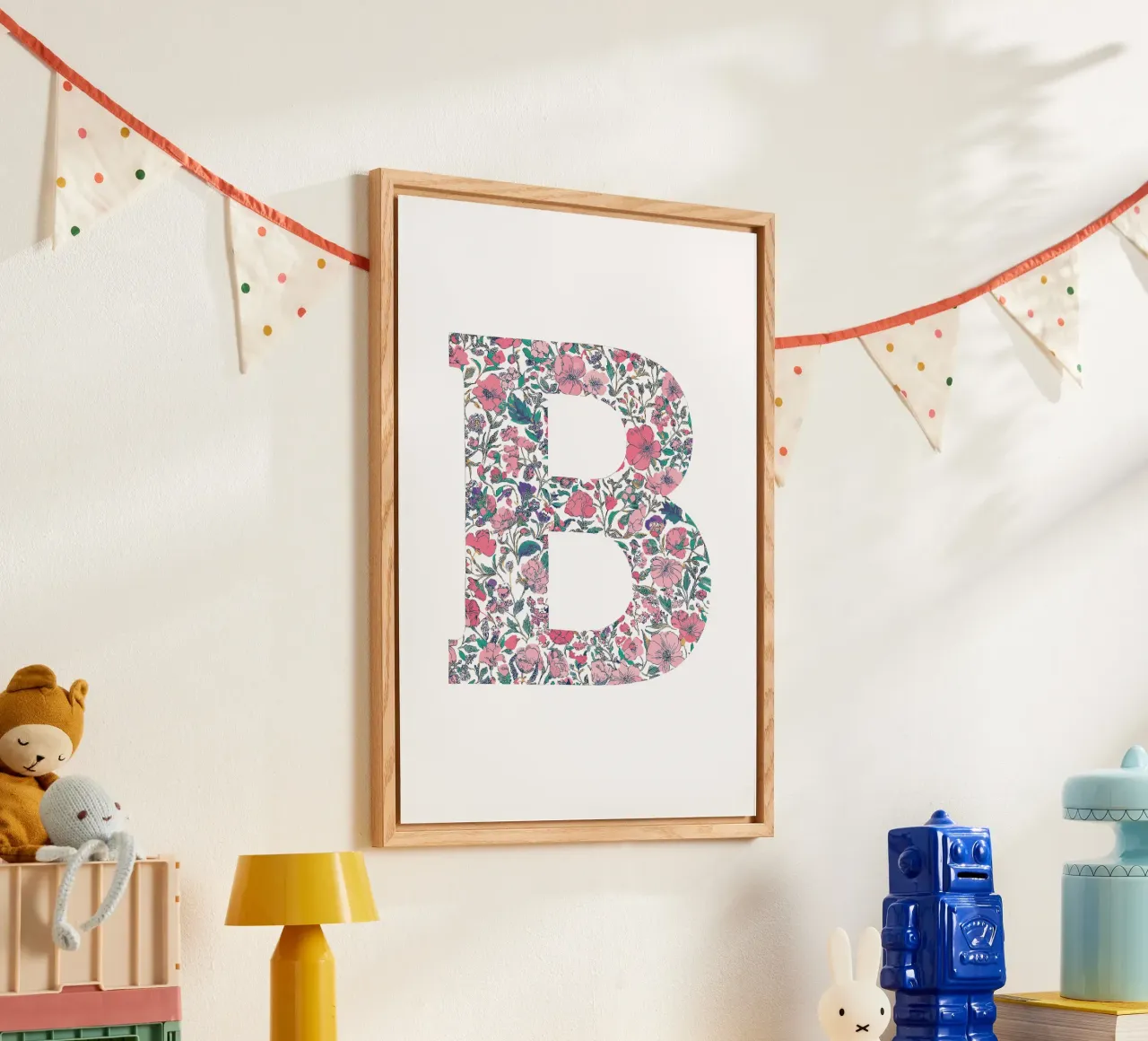 Floral B acrylic glass by KidzStudio