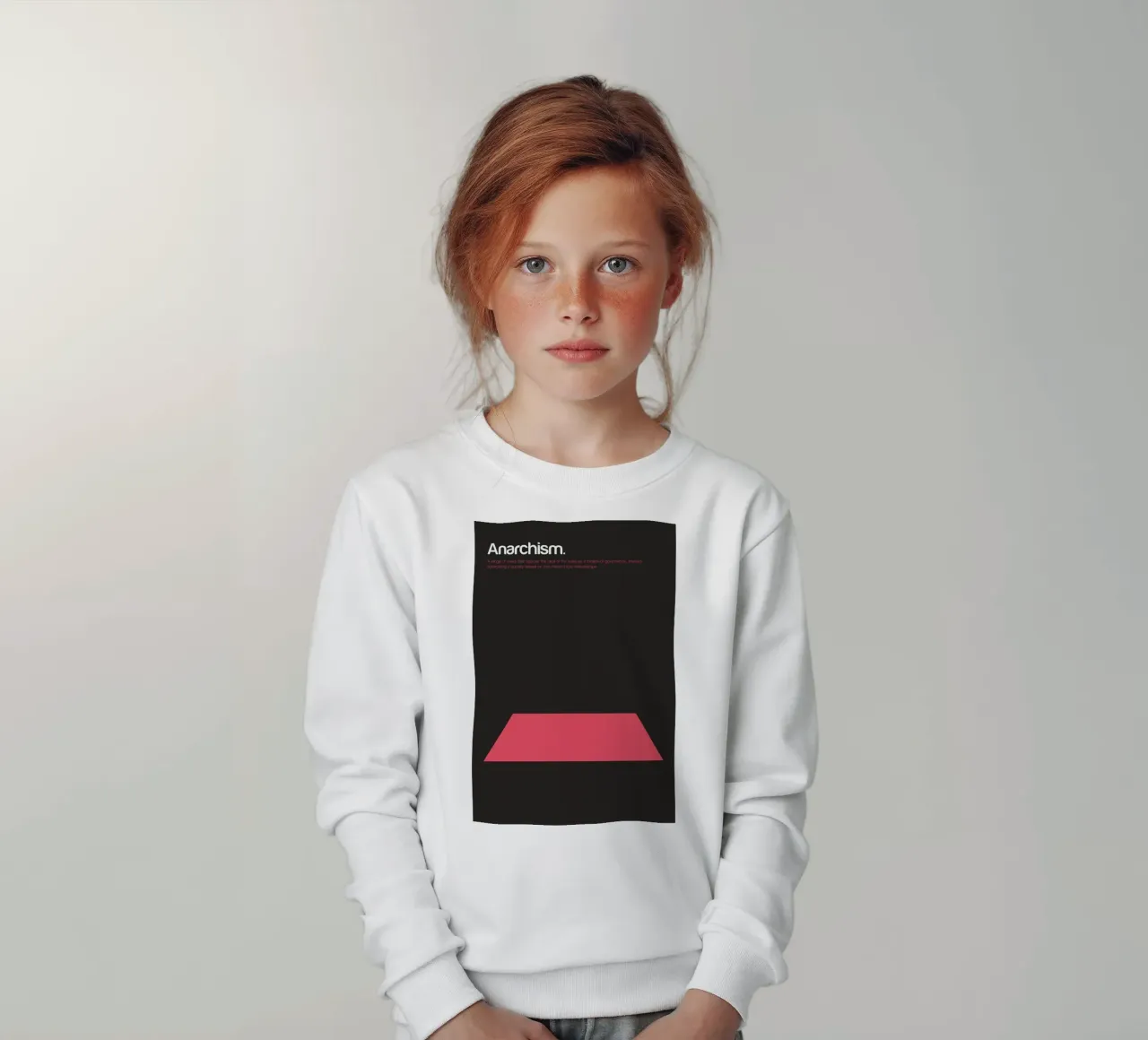 Anarchism kids sweatshirt by Genís Carreras