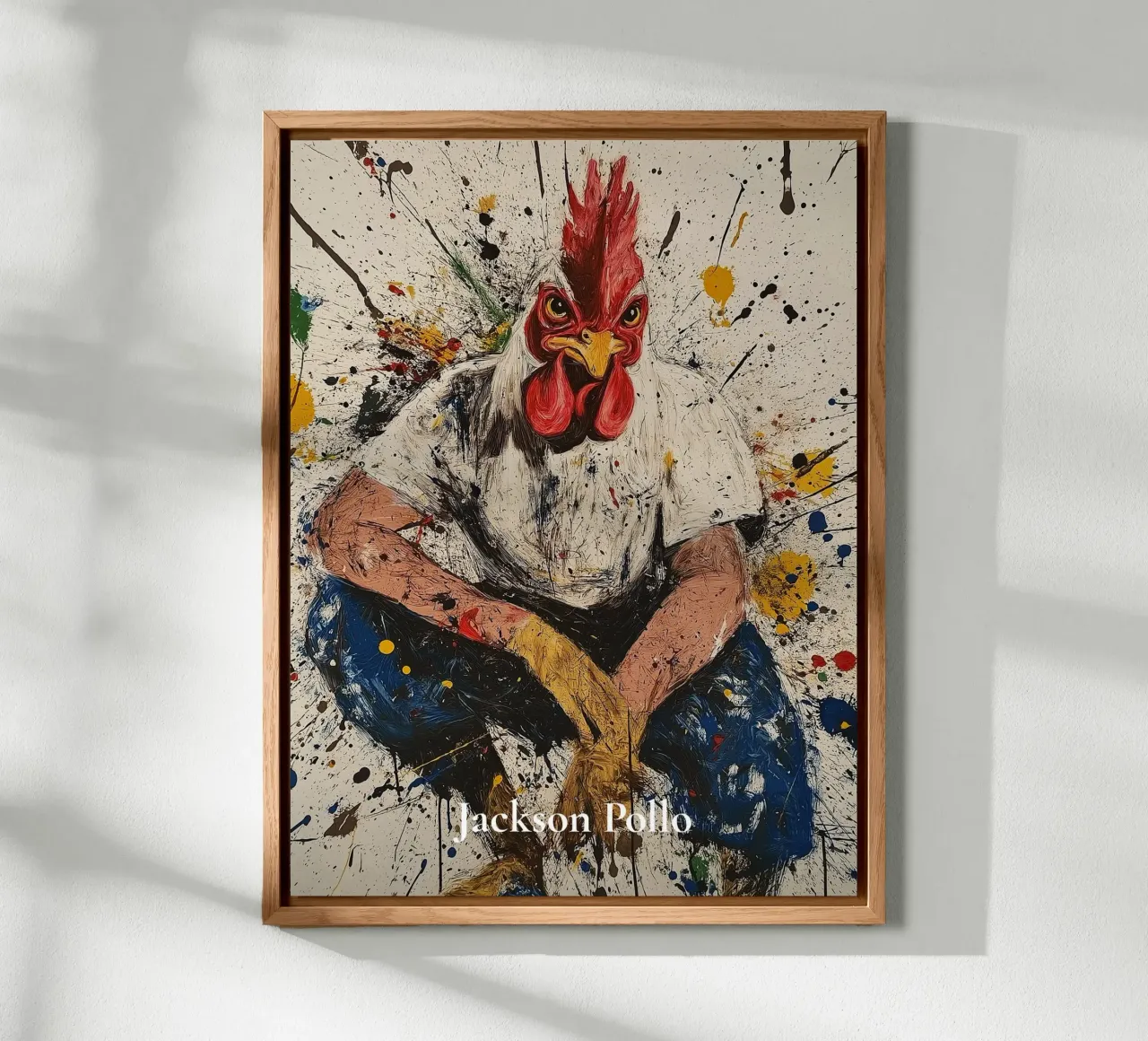 Jackson Pollo - Straßenkunst Graffiti Expressionismus Pollock Forex-Platte von Kaji