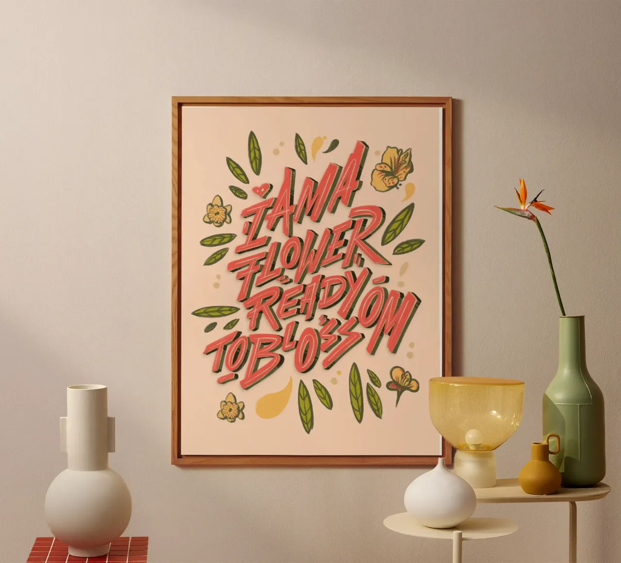 Ready to blossom alu-dibond by Glettering