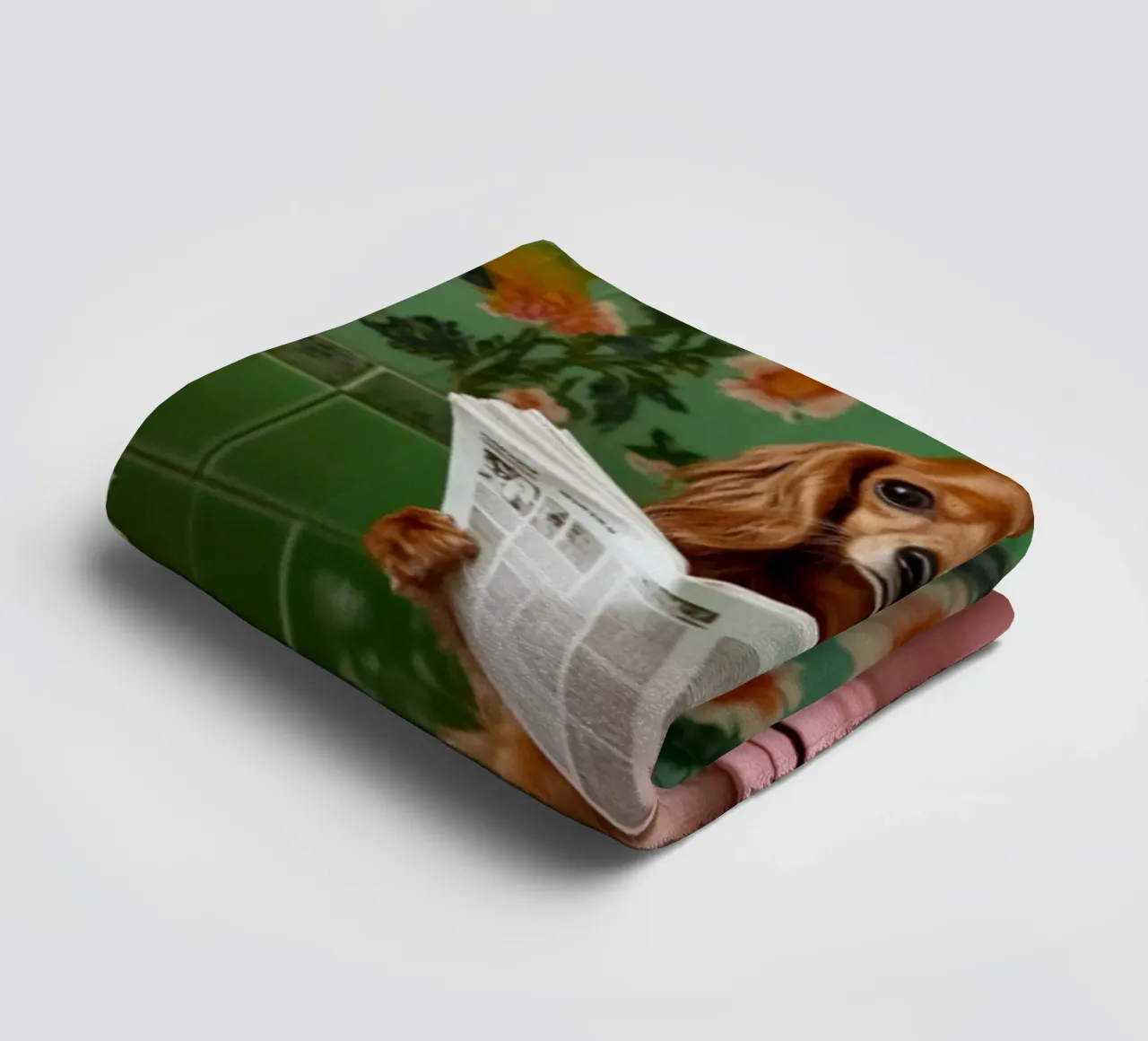 Dackel liest Zeitung asciugamano da bagno da NORDLICHT DESIGNS