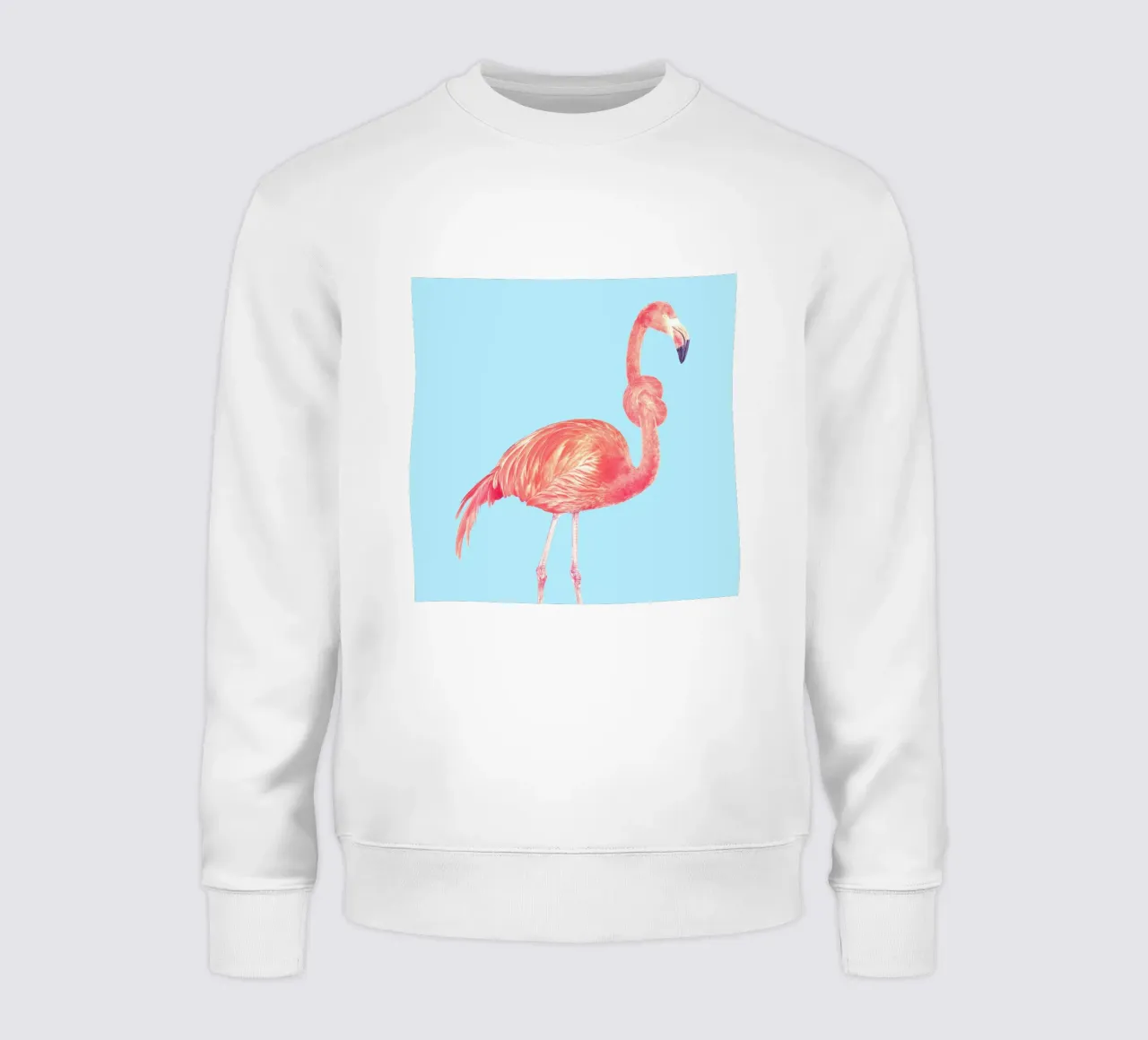 Flamingo with a Big Problem Sweatshirt von suckertom