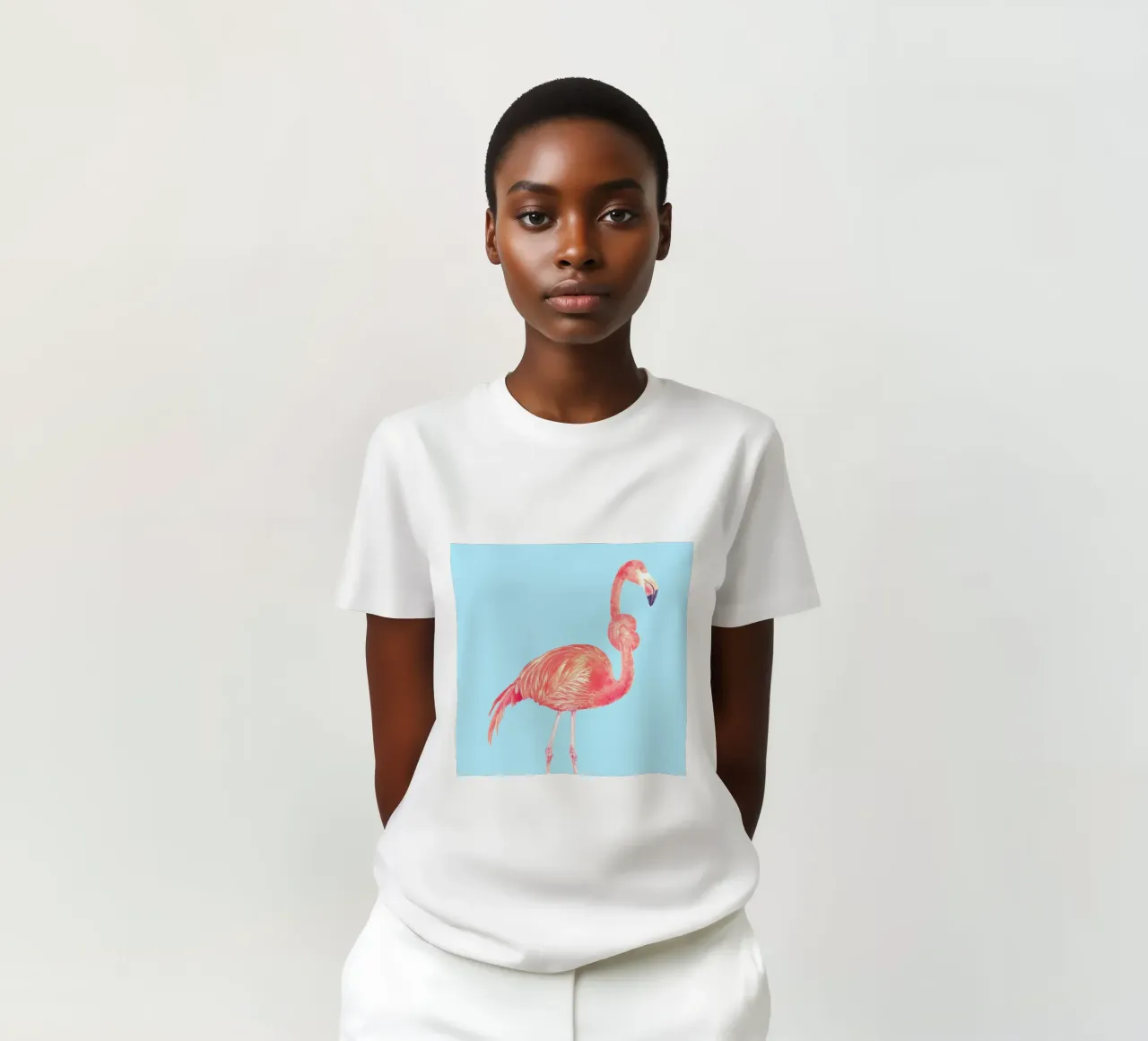 Flamingo with a Big Problem t-shirt da suckertom