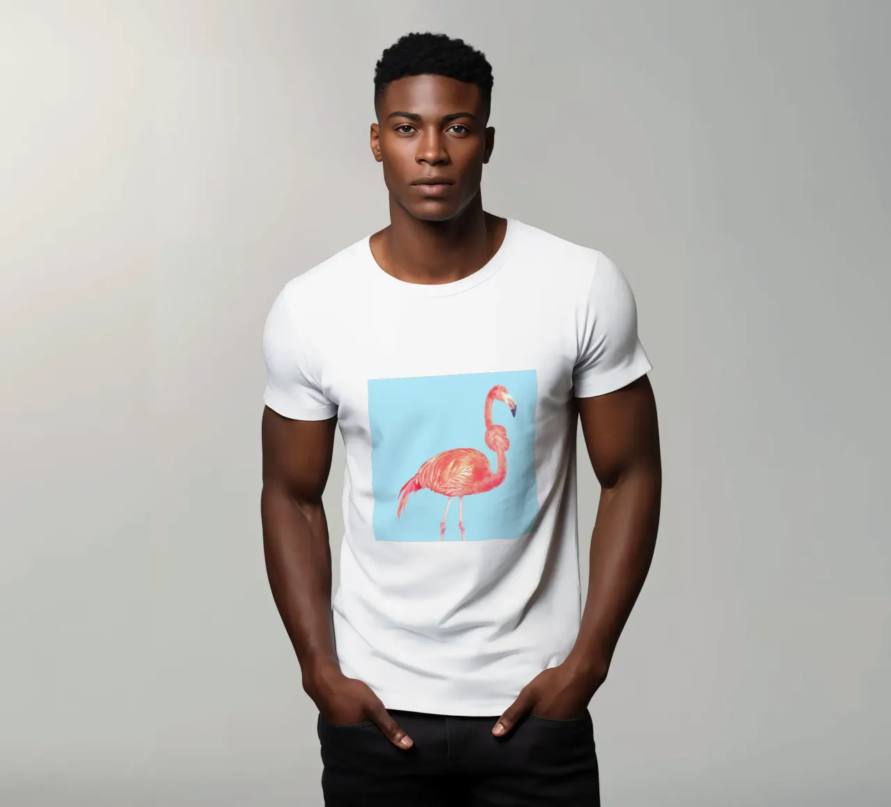 Flamingo with a Big Problem t-shirt da suckertom